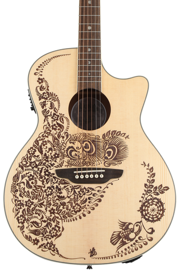 Luna Henna Oasis Acoustic-electric Guitar - Open Pore Natural