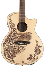 Photo of Luna Henna Oasis Acoustic-electric Guitar - Open Pore Natural