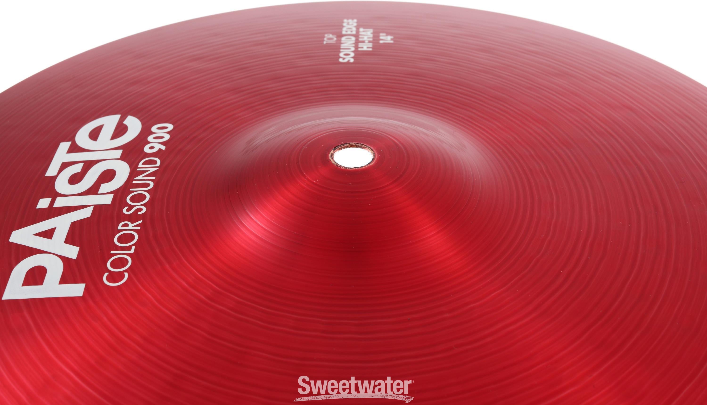 Color Sound 900 Red Sound Edge Hi-hat Cymbal - Top, 14-inch