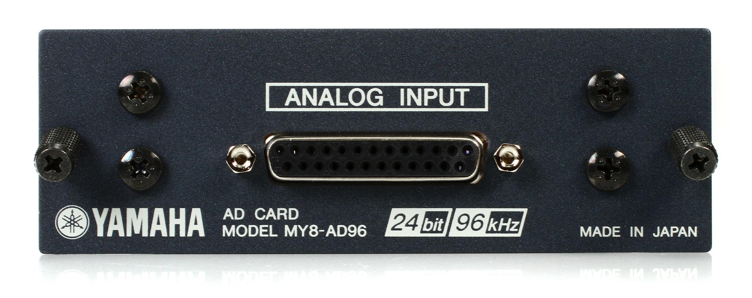 Yamaha MY8AD96 8-channel 96kHz Analog Input Card | Sweetwater