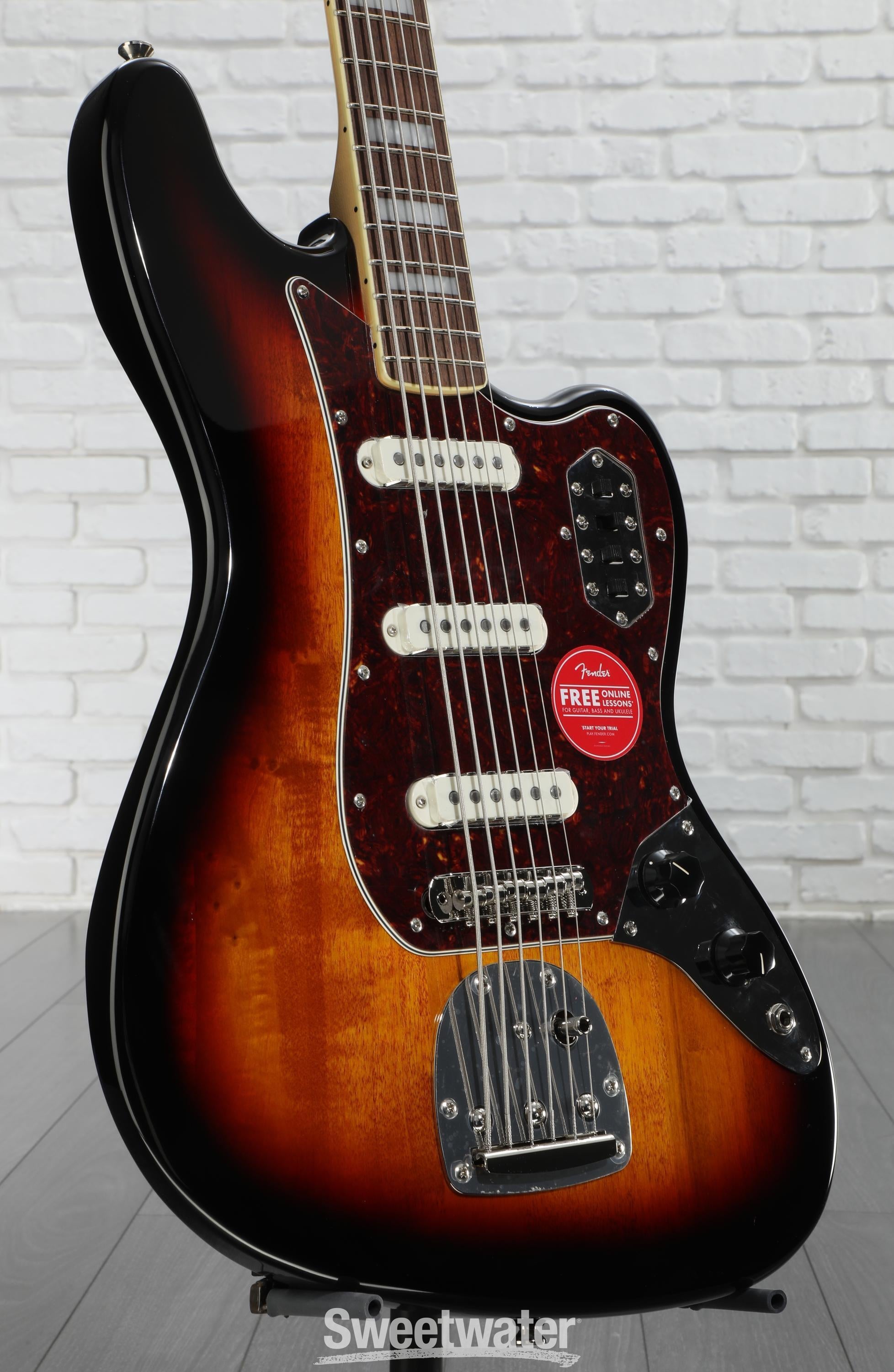 SQUIER Classic Vibe Bass Ⅵ Squier Classic Vibe Bass VI Guitar Black | Guitar Center