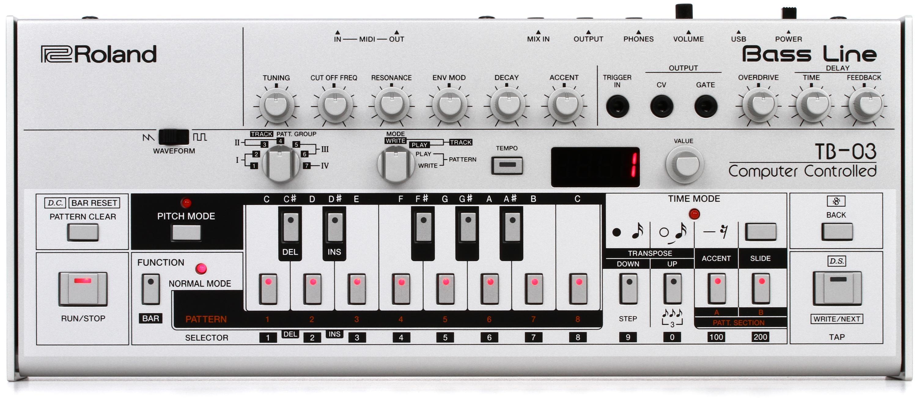 Roland TB-03 Bass Line Synthesizer | Sweetwater
