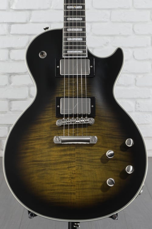 Epiphone Les Paul Prophecy Electric Guitar - Olive Tiger Aged Gloss