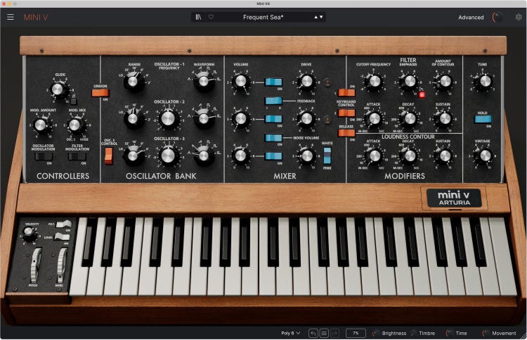 Arturia Mini V4 Analog Synthesizer Software Instrument