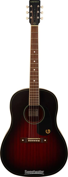 Gretsch Jim Dandy Dreadnought Acoustic Guitar - Deep Cherry Burst