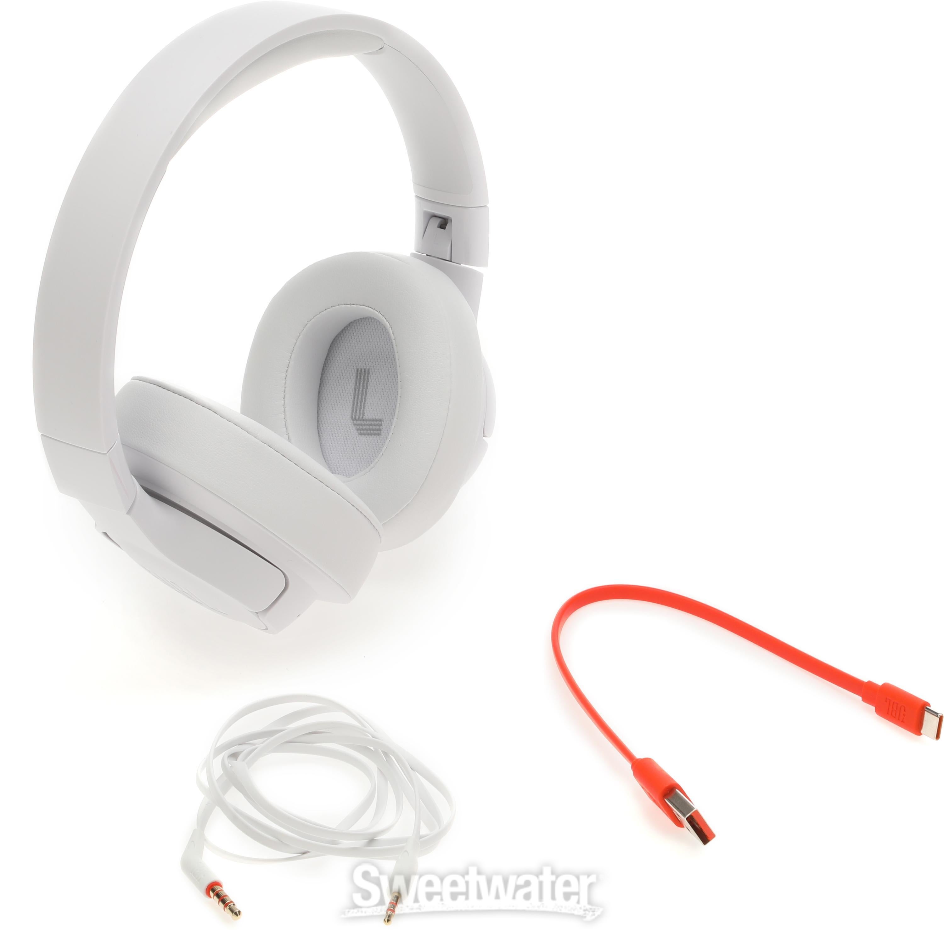 JBL Tune 720BT Over-ear Wireless Headphones - White | Sweetwater