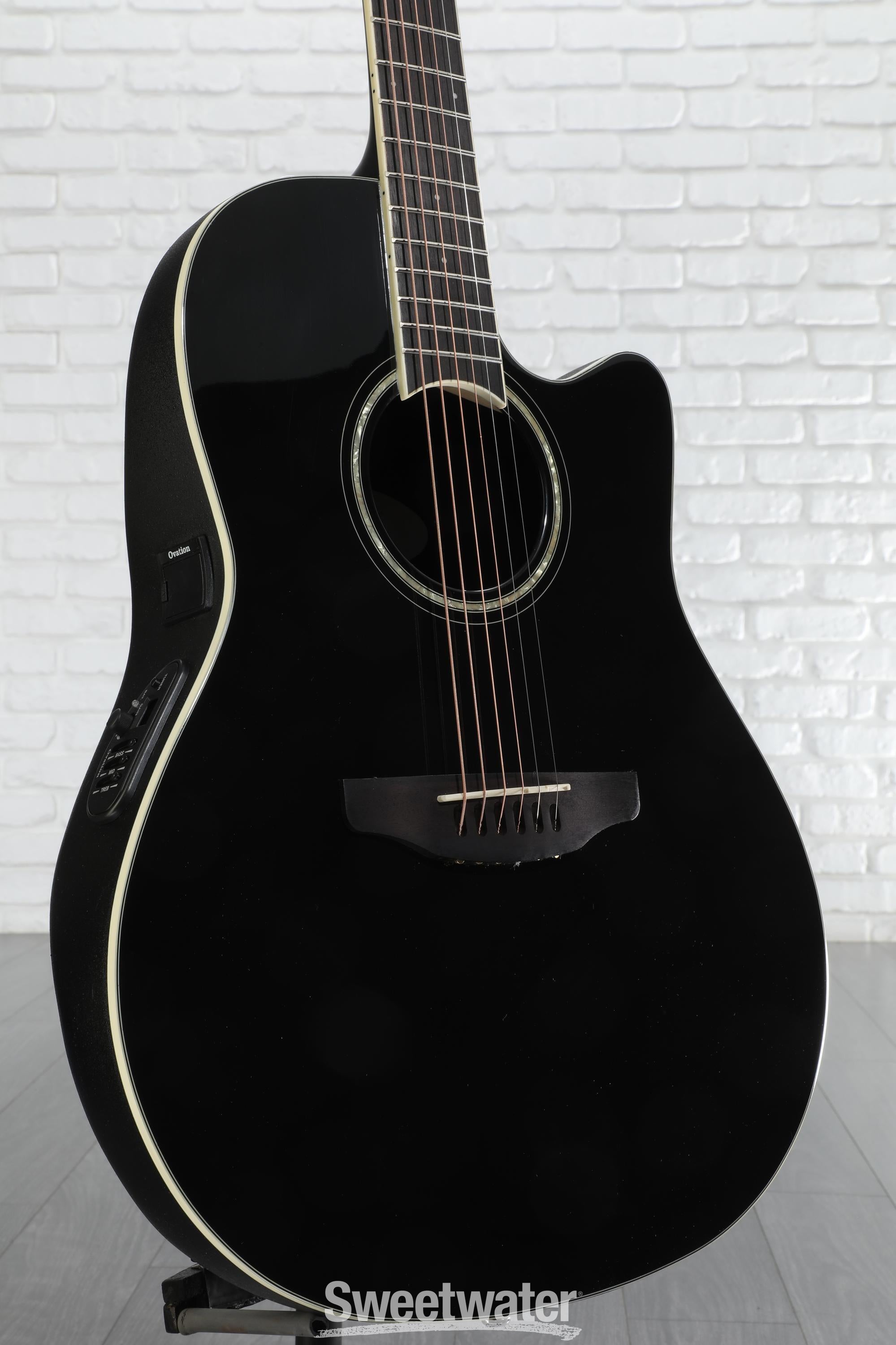 OVATION CELEBRITY ミディアムスケール CP212 BLACK Ovation Celebrity Standard Mid-Depth Acoustic-Electric
