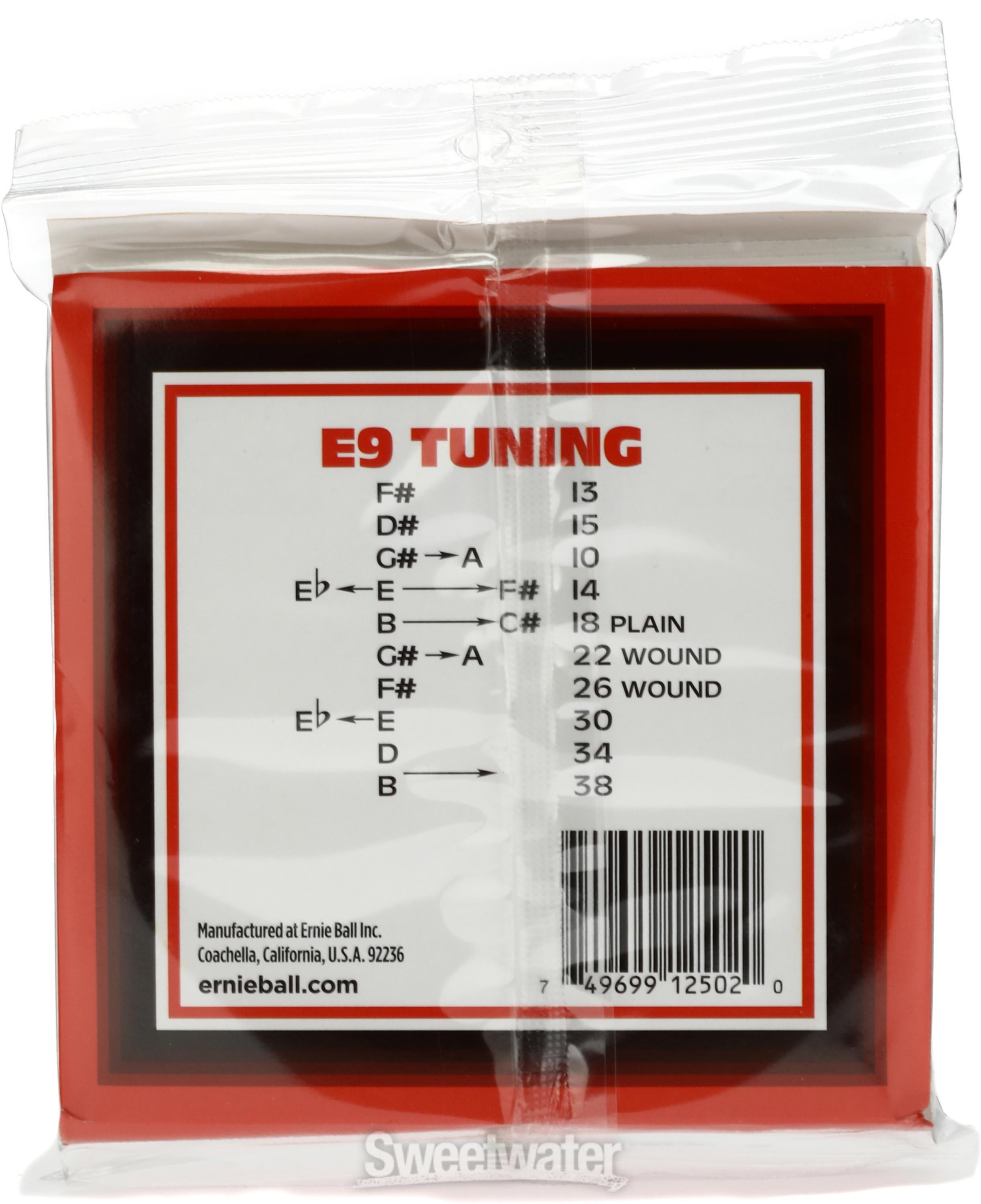Ernie Ball 2502 Pedal Steel E9 Tuning Nickel Wound Guitar