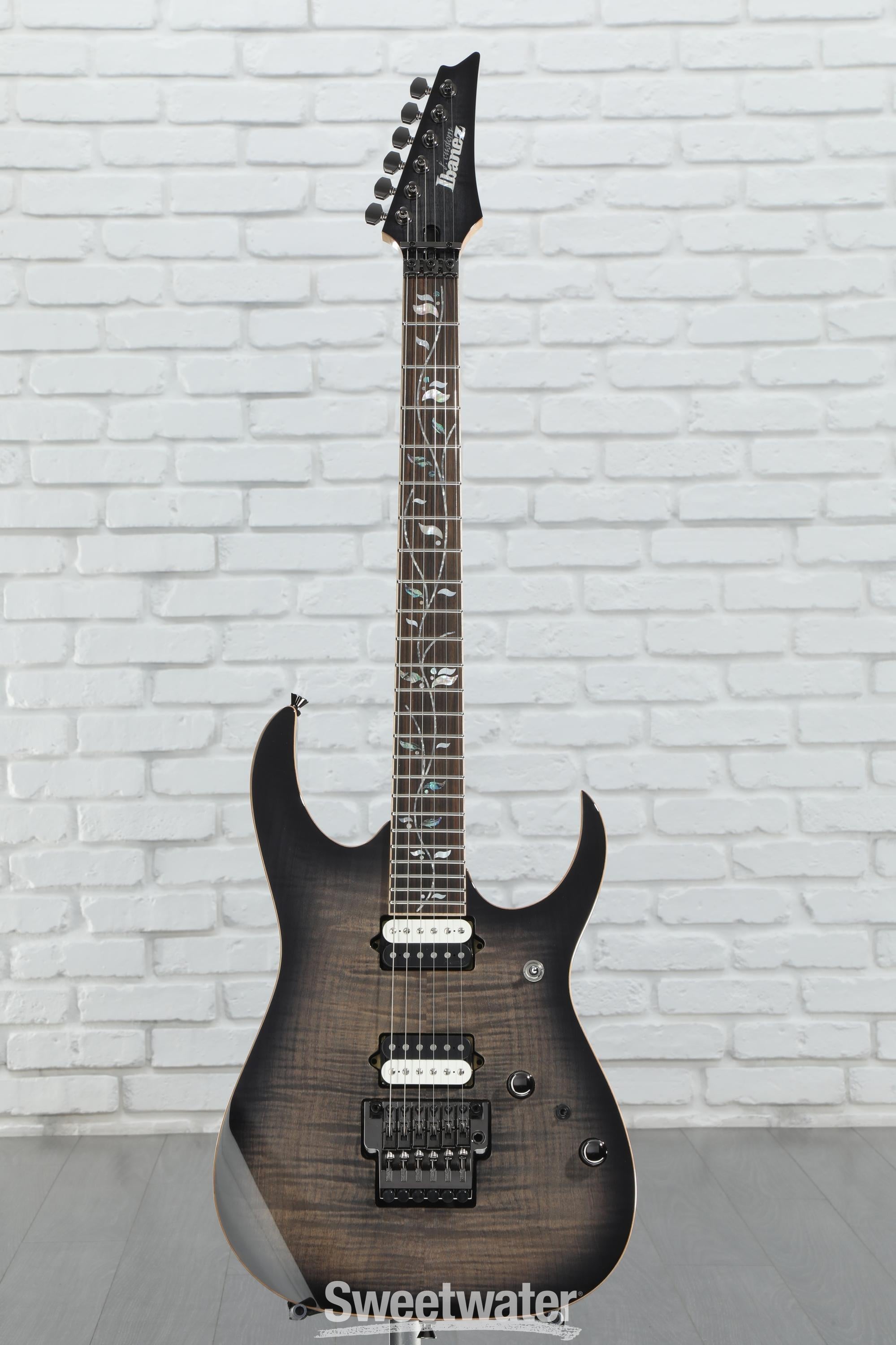 Ibanez J Custom RG8520 Electric Guitar - Black Rutile | Sweetwater