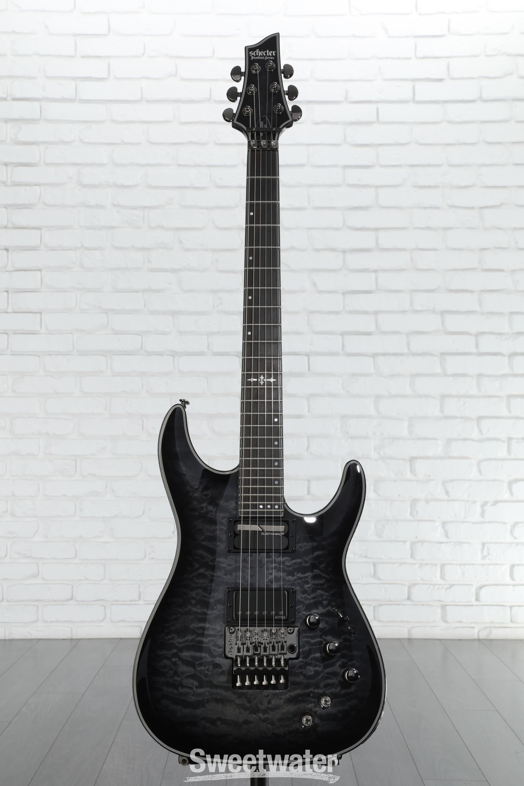 美品 SCHECTER Hellraiser C-1 FR ブラック Schecter Hellraiser Passive C-1 FR S Electric Guitar in