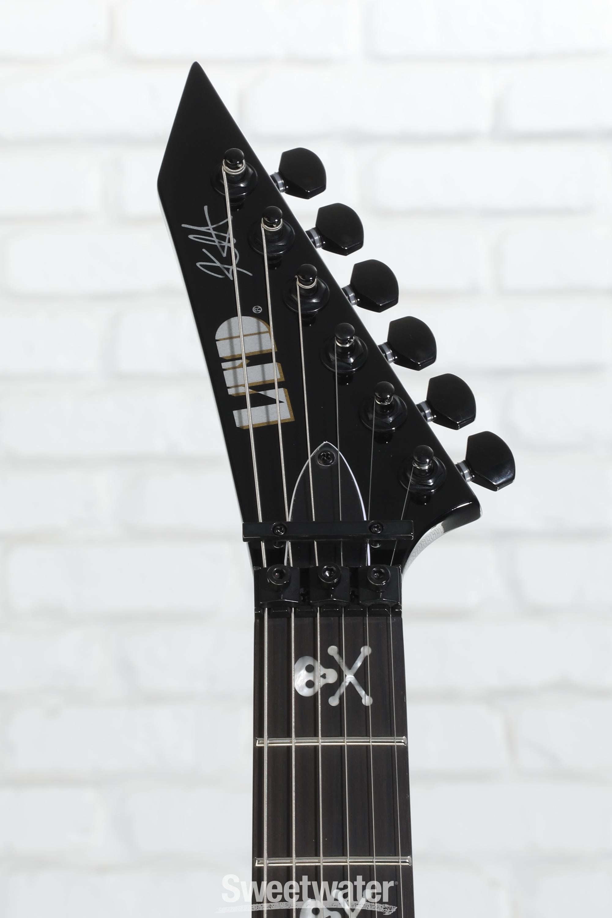 LTD KH-602 Black エレキギター ソフトケース付き ESP LTD Kirk Hammett Signature KH-602 - Black | Sweetwater