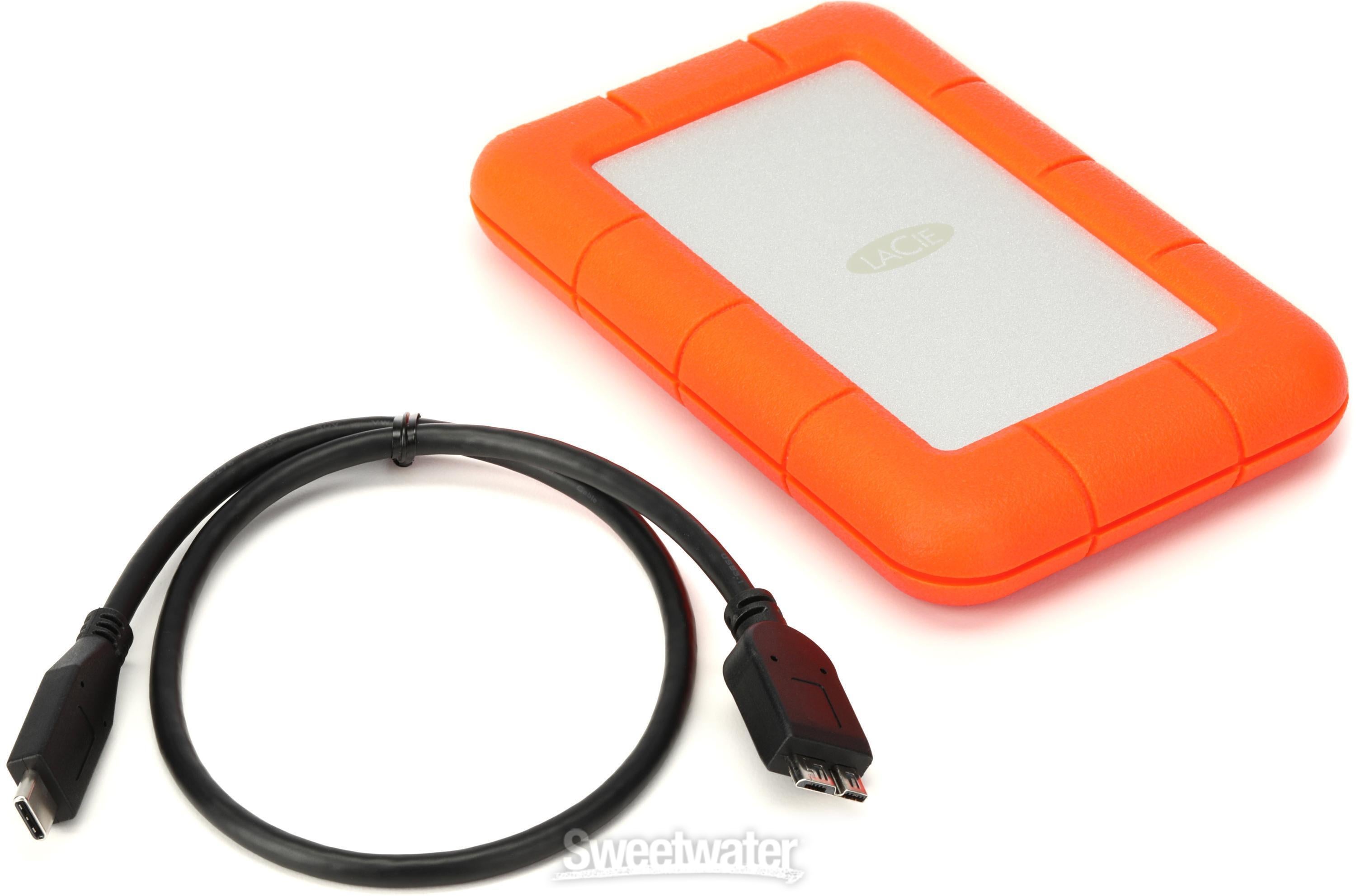 LaCie Rugged Mini 4TB USB 3.0 Portable Hard Drive | Sweetwater