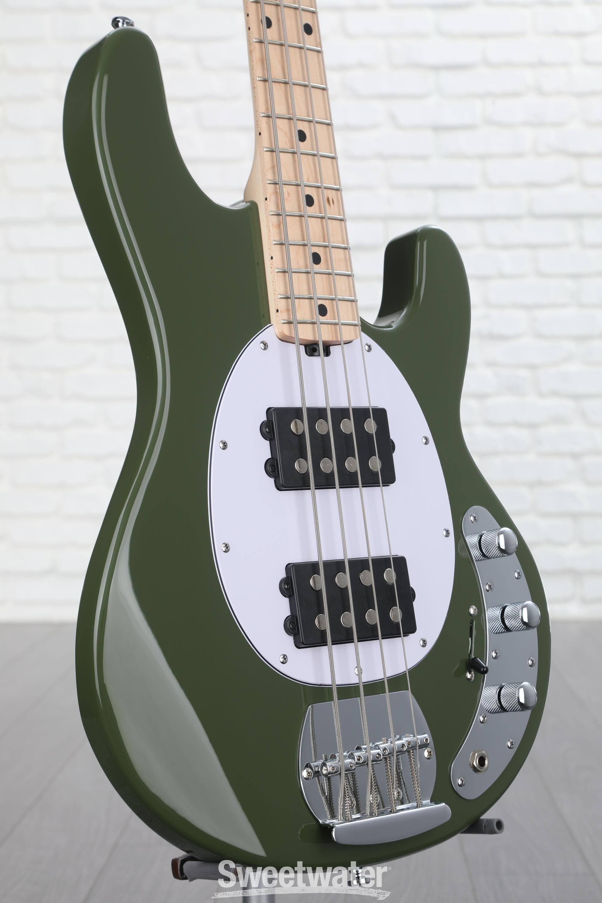 Sterling By Music Man StingRay RAY4HH Bass Guitar - Olive