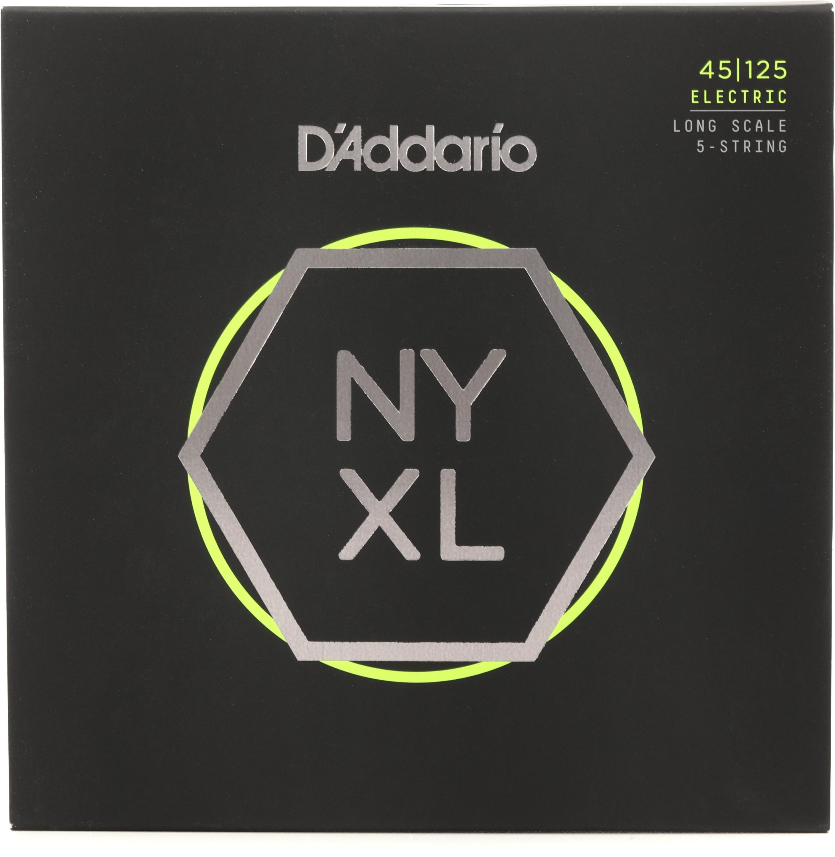 D'Addario NYXL45125 Nickel Wound Bass Guitar Strings - .045