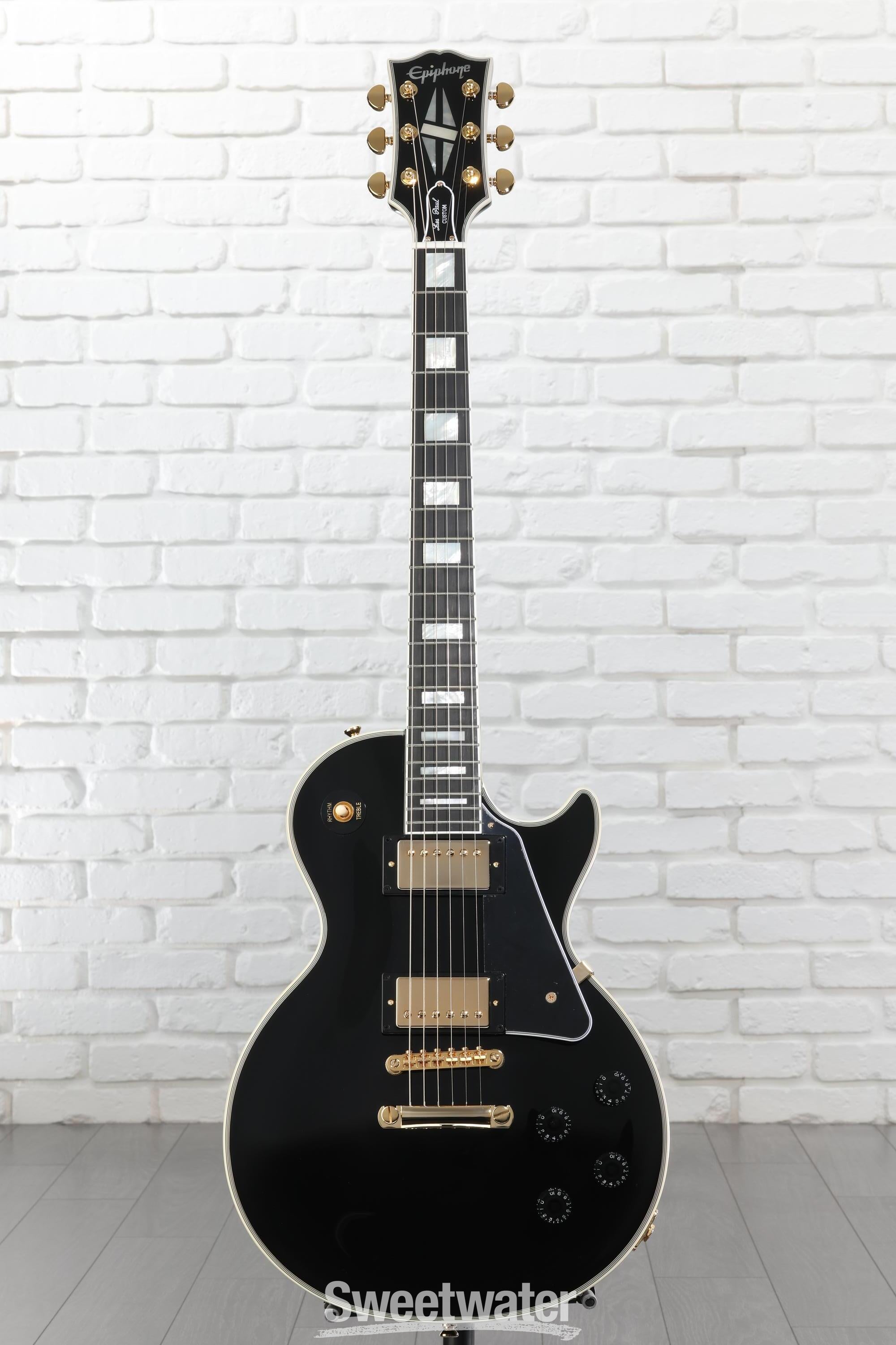 Epiphone Les Paul Custom Electric Guitar - Ebony | Sweetwater