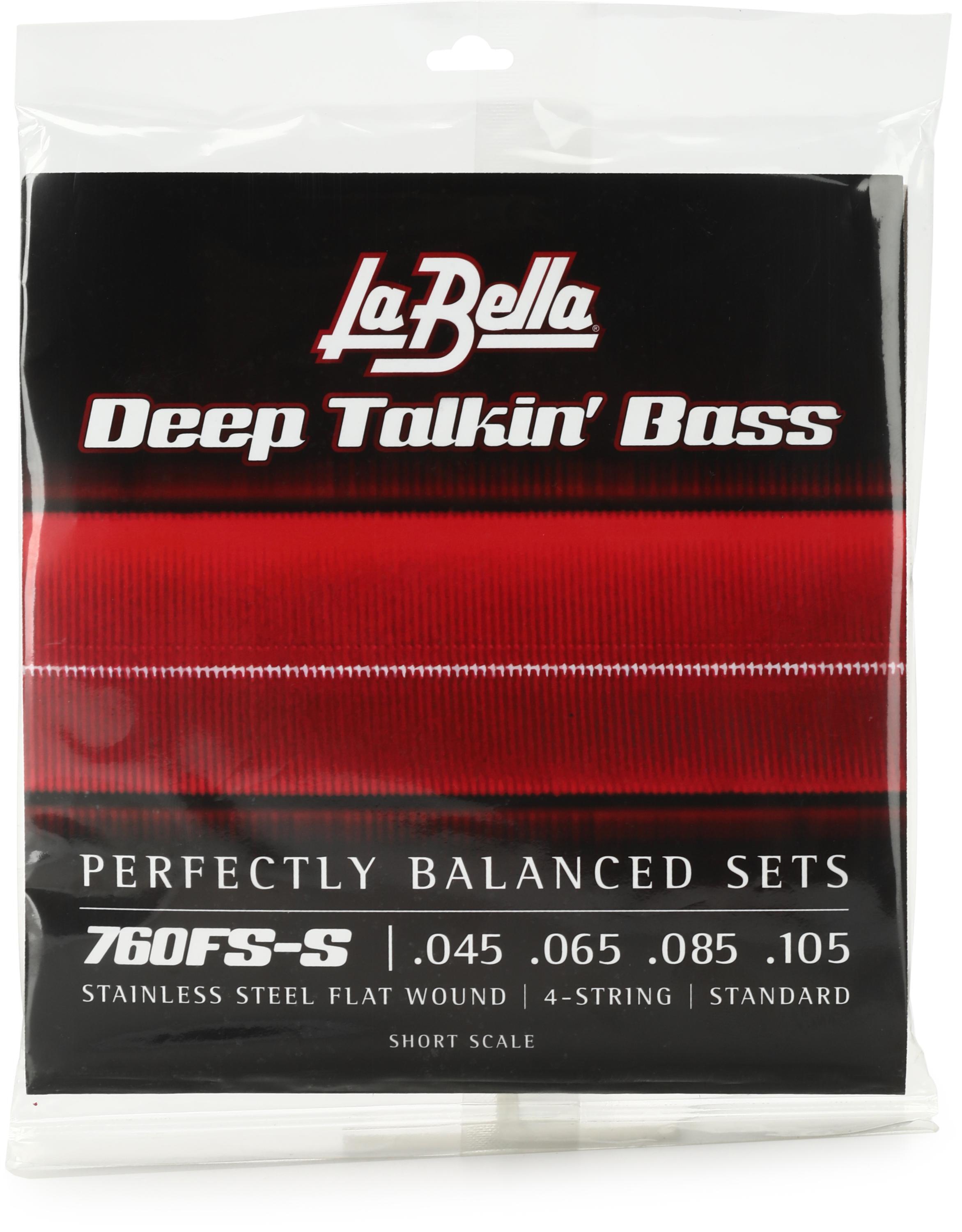 La Bella 760FS-S Deep Talkin' Bass Flatwound Bass Guitar Strings -  .045-.105 Standard Short Scale | Sweetwater