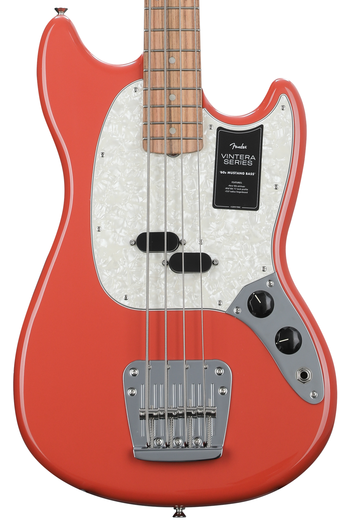 Fender Vintera '60s Mustang Bass - Fiesta Red | Sweetwater