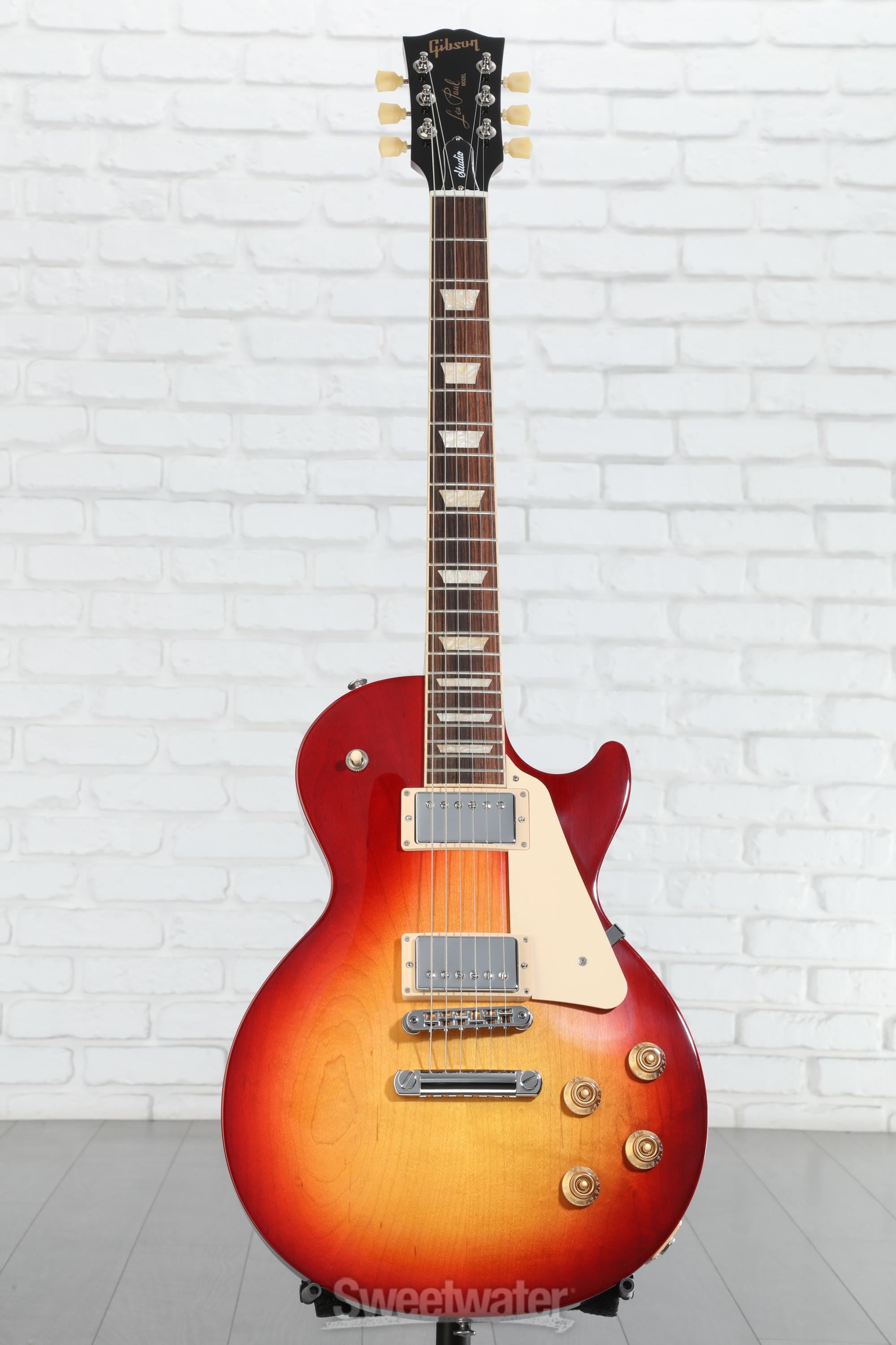 ギター gibson lespaul studio cherry sunburst Gibson Les Paul Studio Electric Guitar Cherry Sunburst