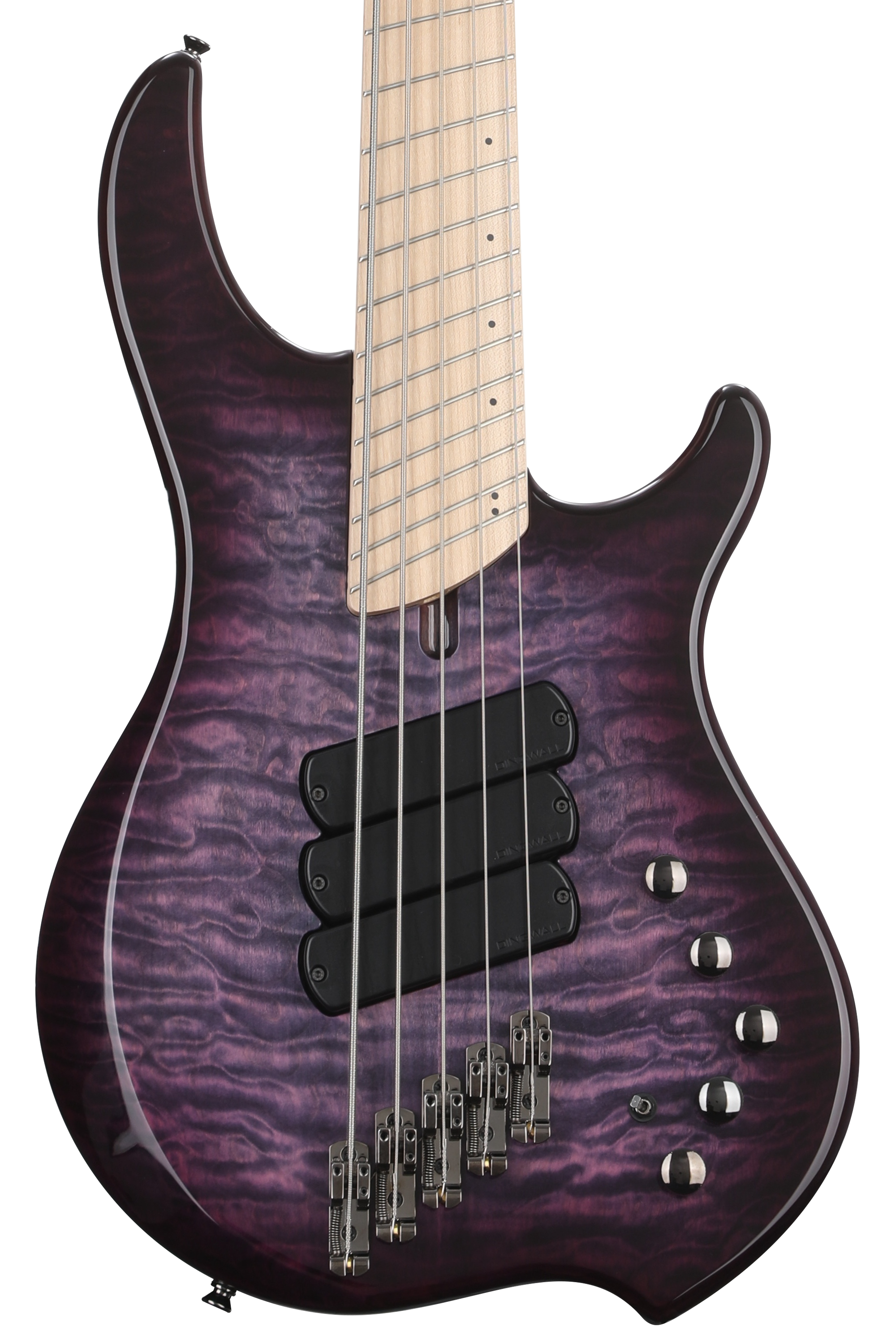 Dingwall Guitars Combustion 5-string Electric Bass - Ultraviolet Burst with  Maple Fingerboard