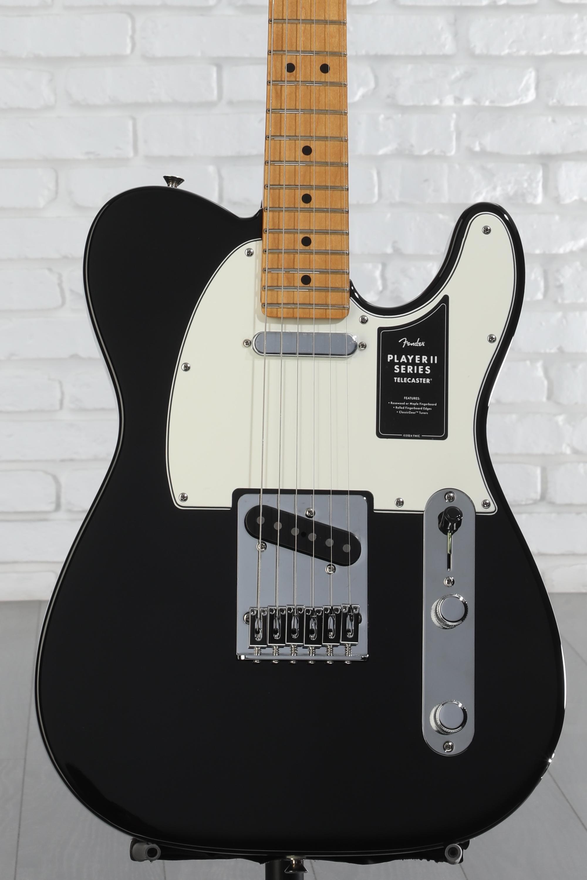ギター Fender Player Telecaster Black MN Fender Player II Telecaster Electric Guitar - Black with