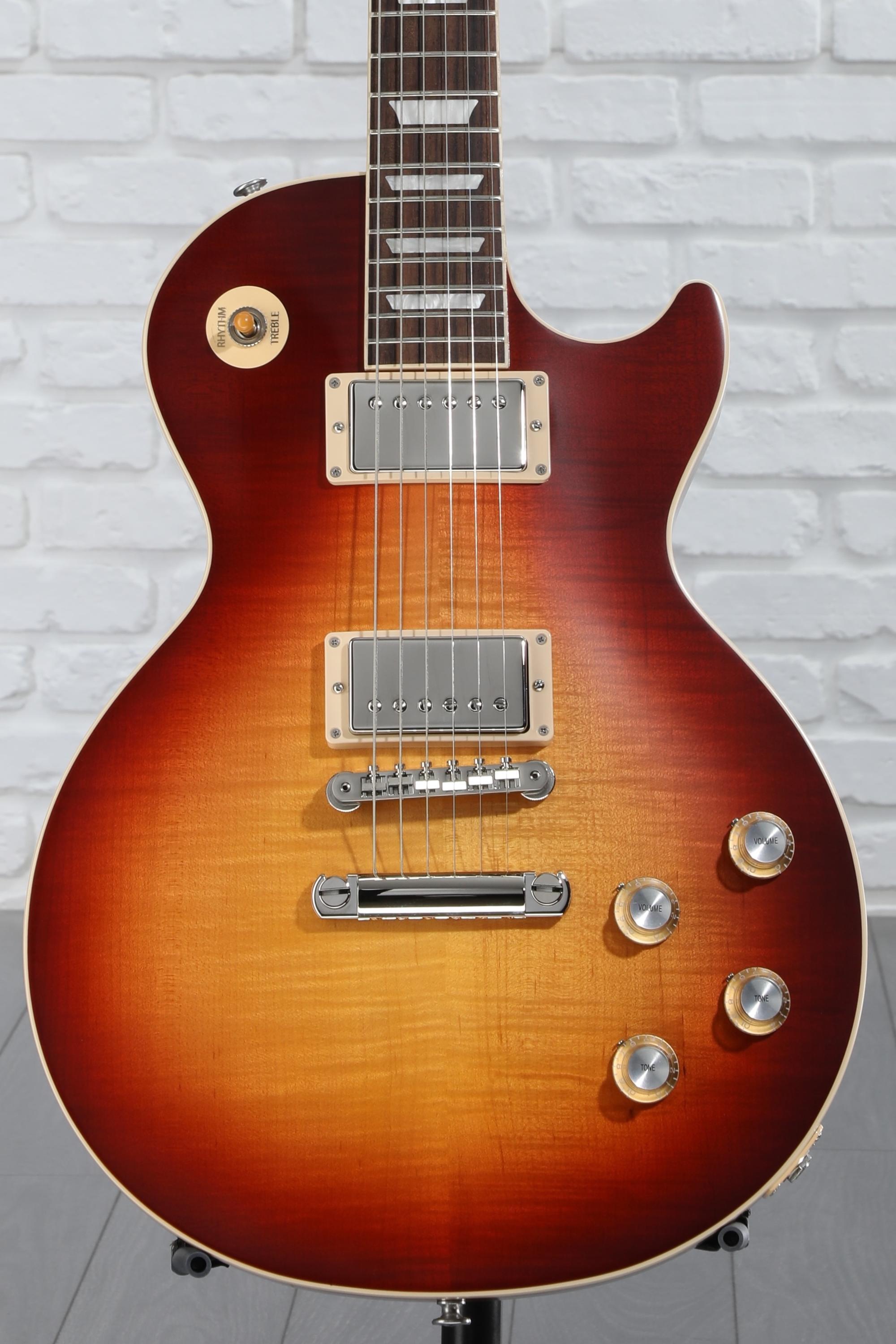 ギター Gibson LP FADED DBL CUT WY 00984599 Gibson Les Paul Faded Double Cutaway - Worn Cherry | Sweetwater