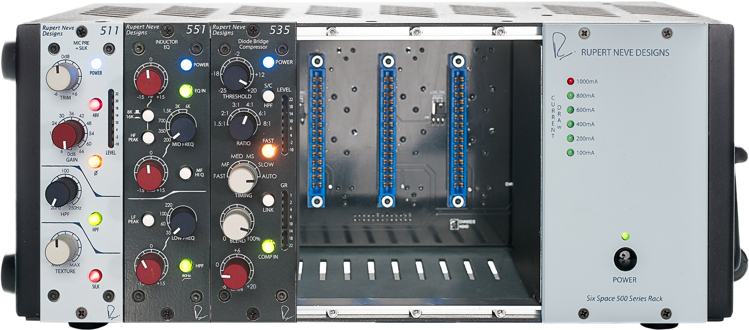 Rupert Neve Designs R6 6-slot 500 Series Chassis Channel Strip