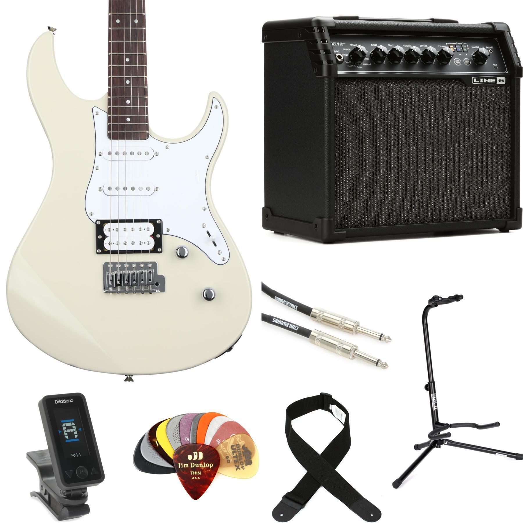 Yamaha PAC112V Pacifica and Line 6 Spider V 20 MkII Amp Bundle