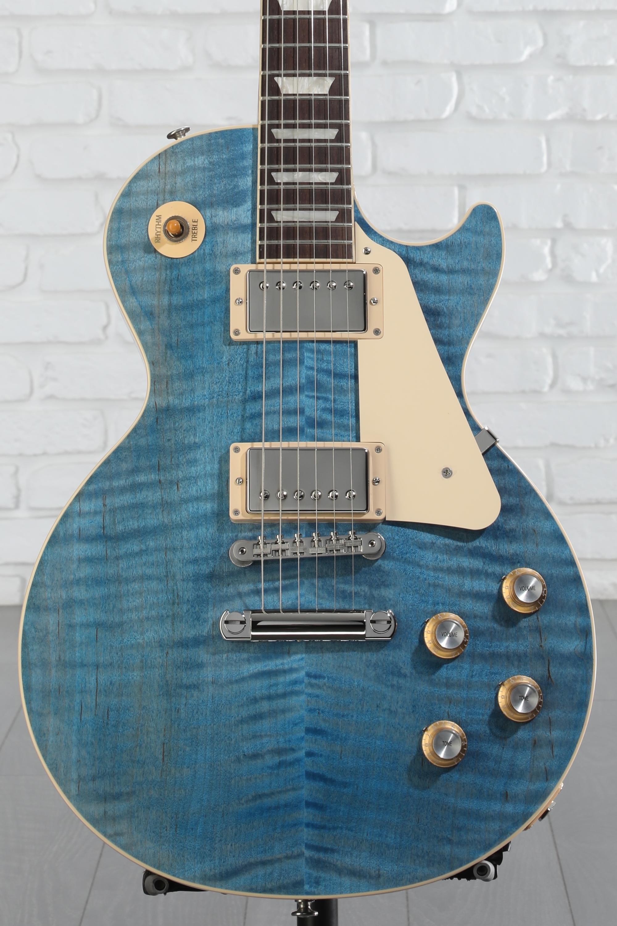 ゆ*ち様 Gibson Les Paul Traditional Ocean B Gibson Les Paul Traditional - Ocean Blue | Sweetwater