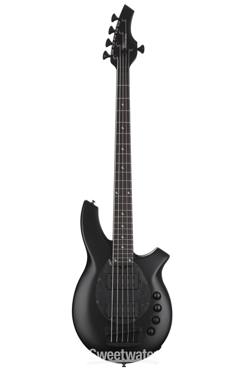 Ernie Ball Music Man Bongo 5 Bass Guitar - Stealth Black