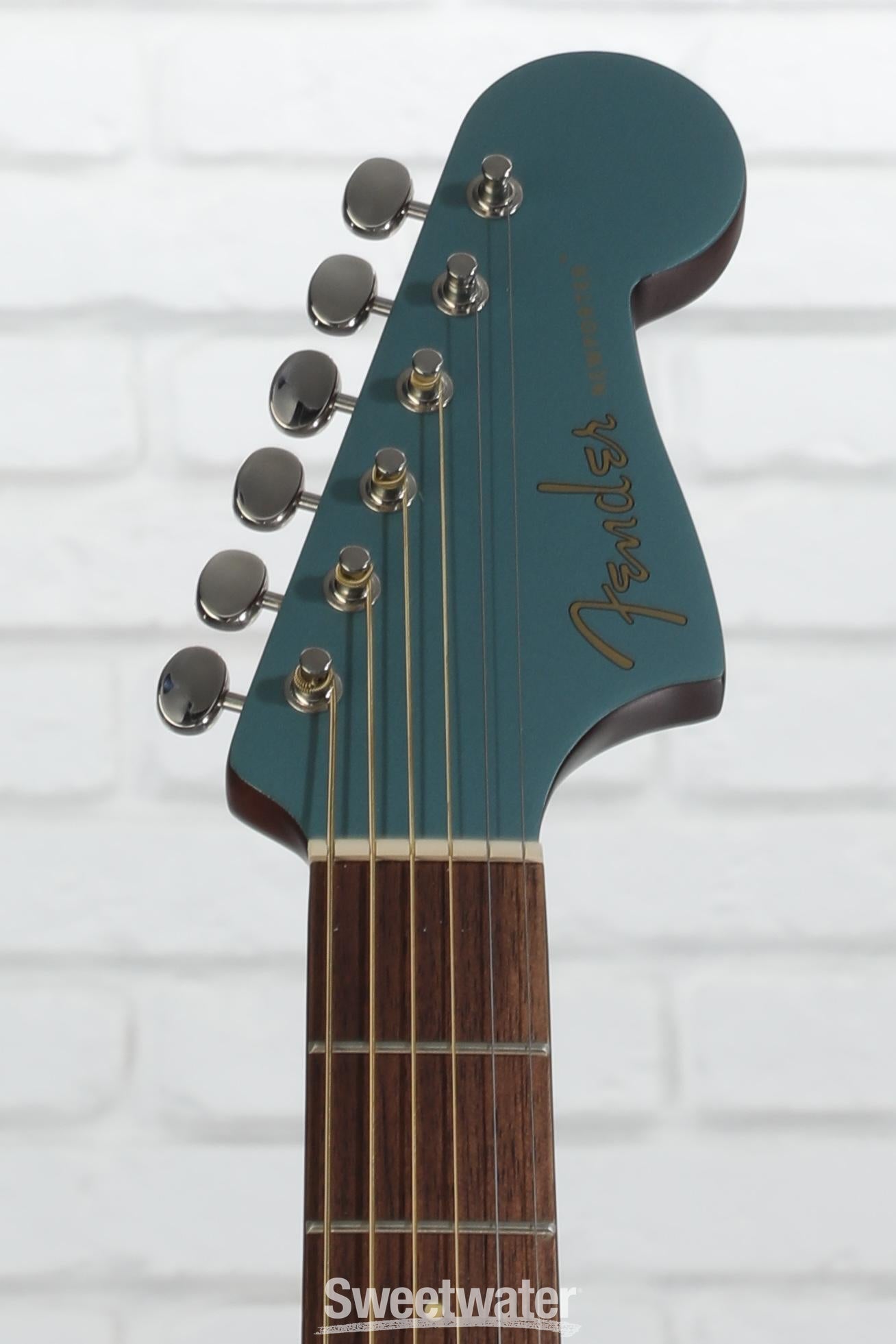 ギター Fender Newporter Player (Tidepool) Fender Newporter Player Acoustic-electric Guitar - Tidepool