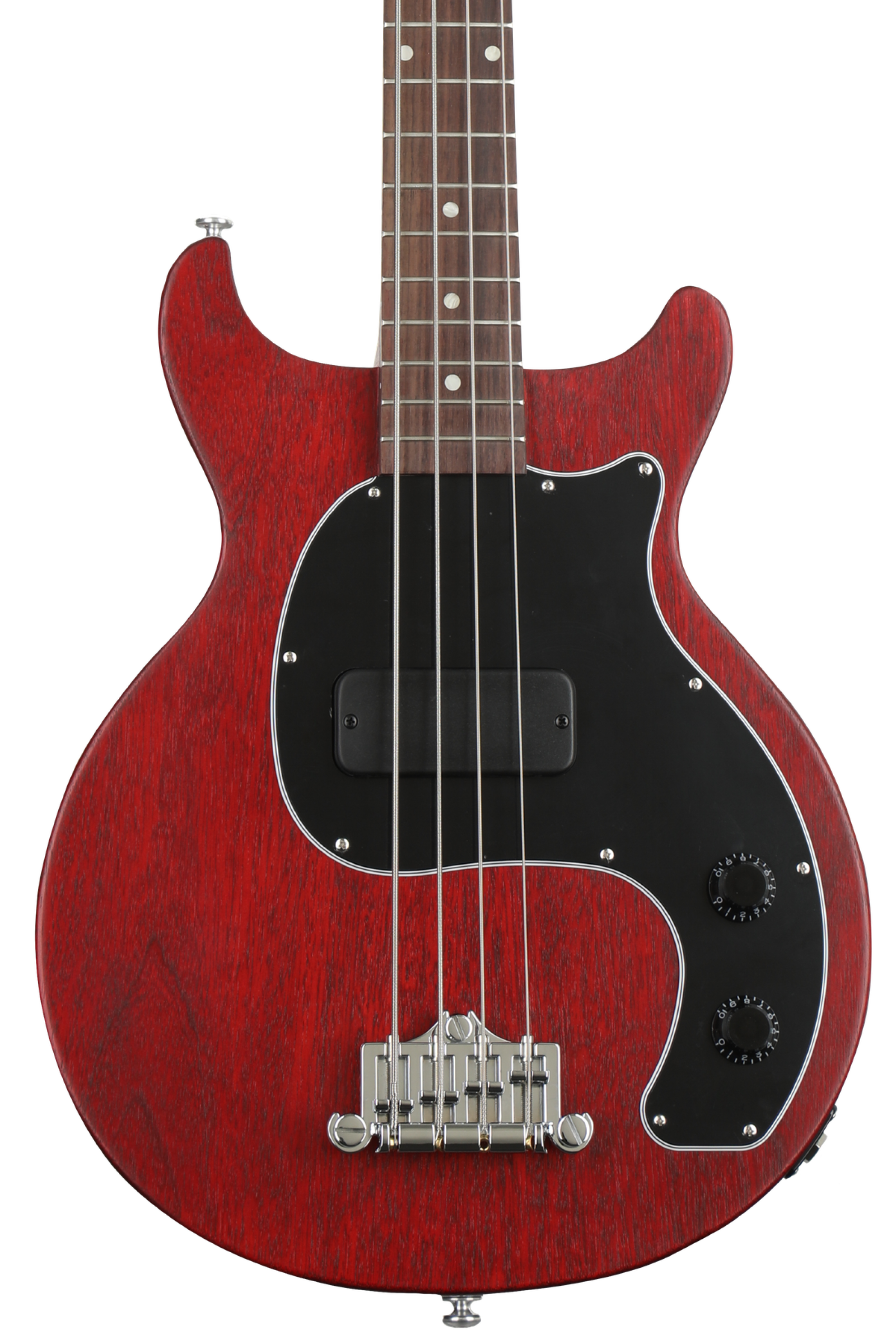 Gibson Les Paul Junior Tribute Doublecut Bass - Worn Cherry | Sweetwater