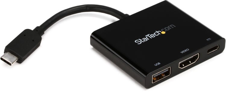 StarTech.com USB-C Multiport Adapter w/ 4K HDMI, USB-A, USB-C Power  Delivery Input