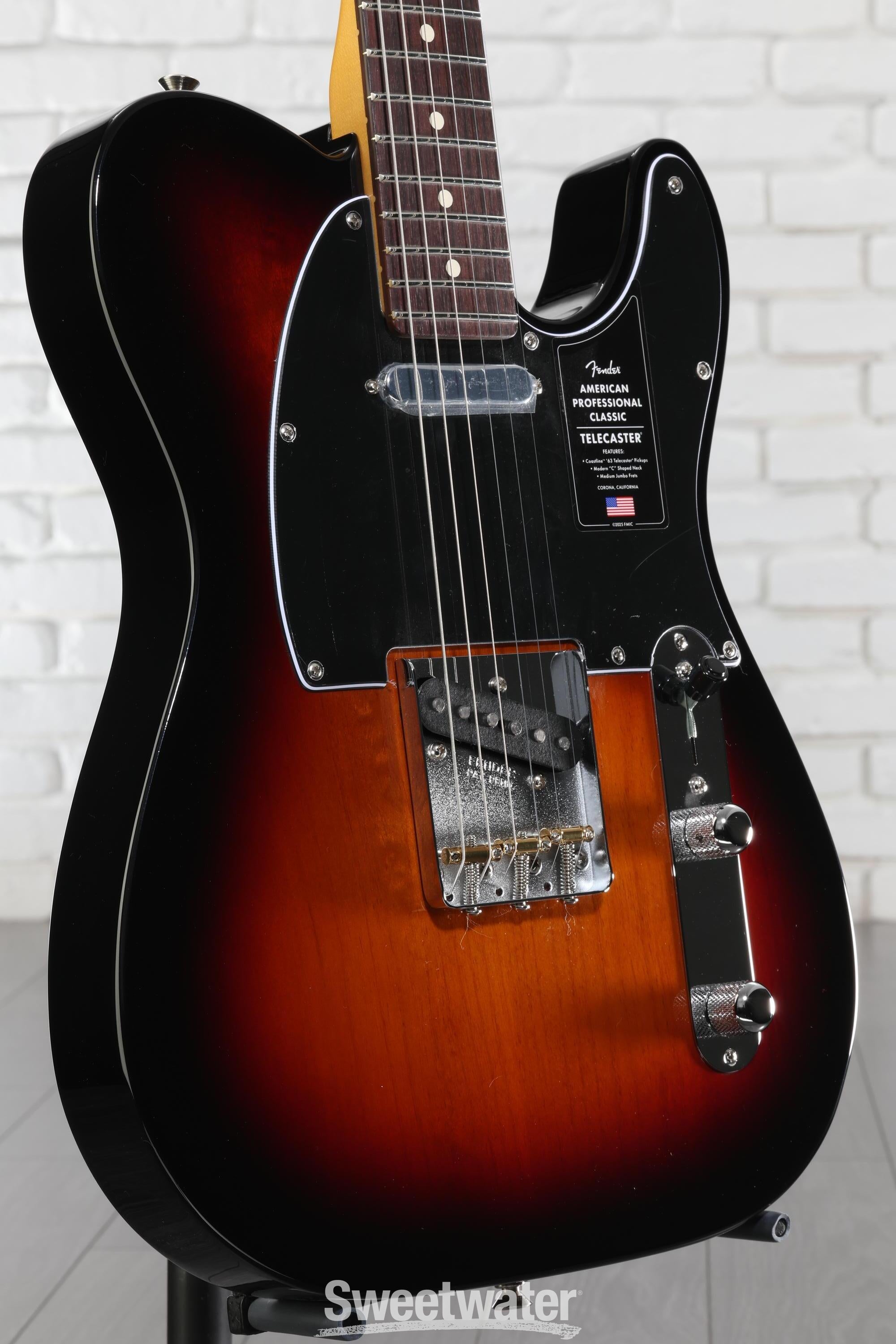 ギター Fender USA Telecaster 3ToneSunburst Fender American Professional Classic Telecaster Electric Guitar