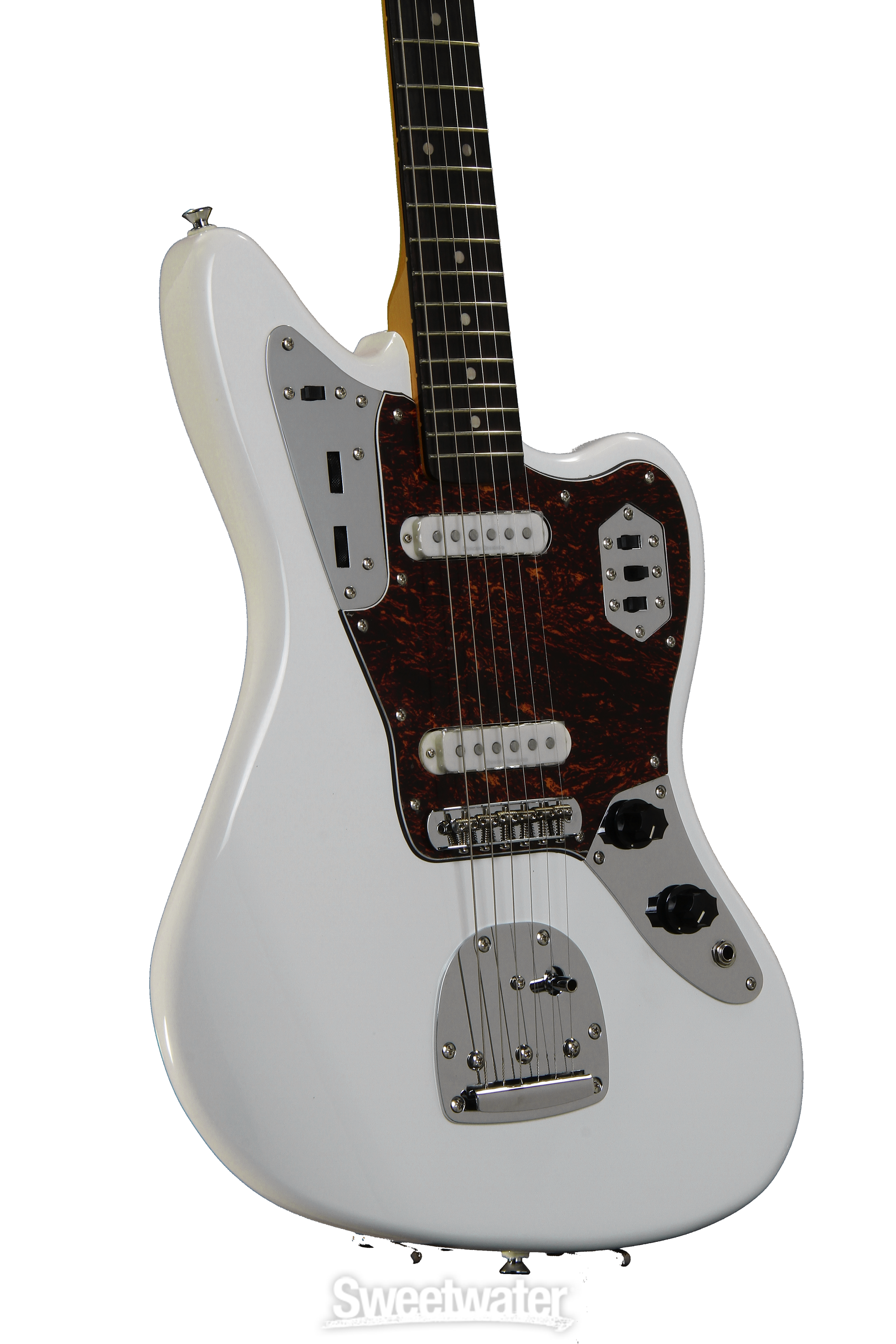 ★Squier スクワイア Vintage Modified Telecaster Deluxe 美品！★ Squier Vintage Modified Jaguar - Olympic White | Sweetwater