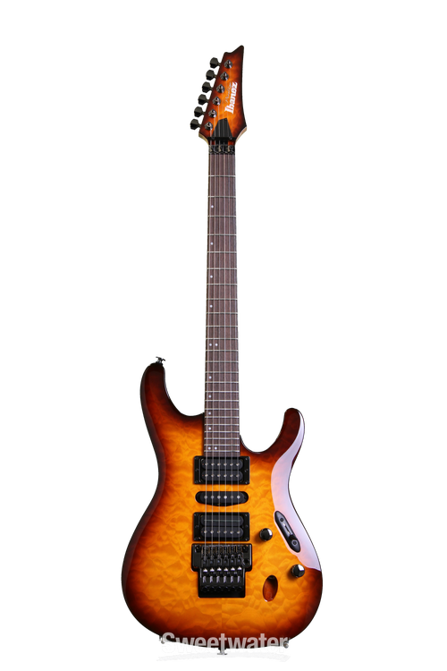Ibanez S5570Q - Regal Brown Burst | Sweetwater