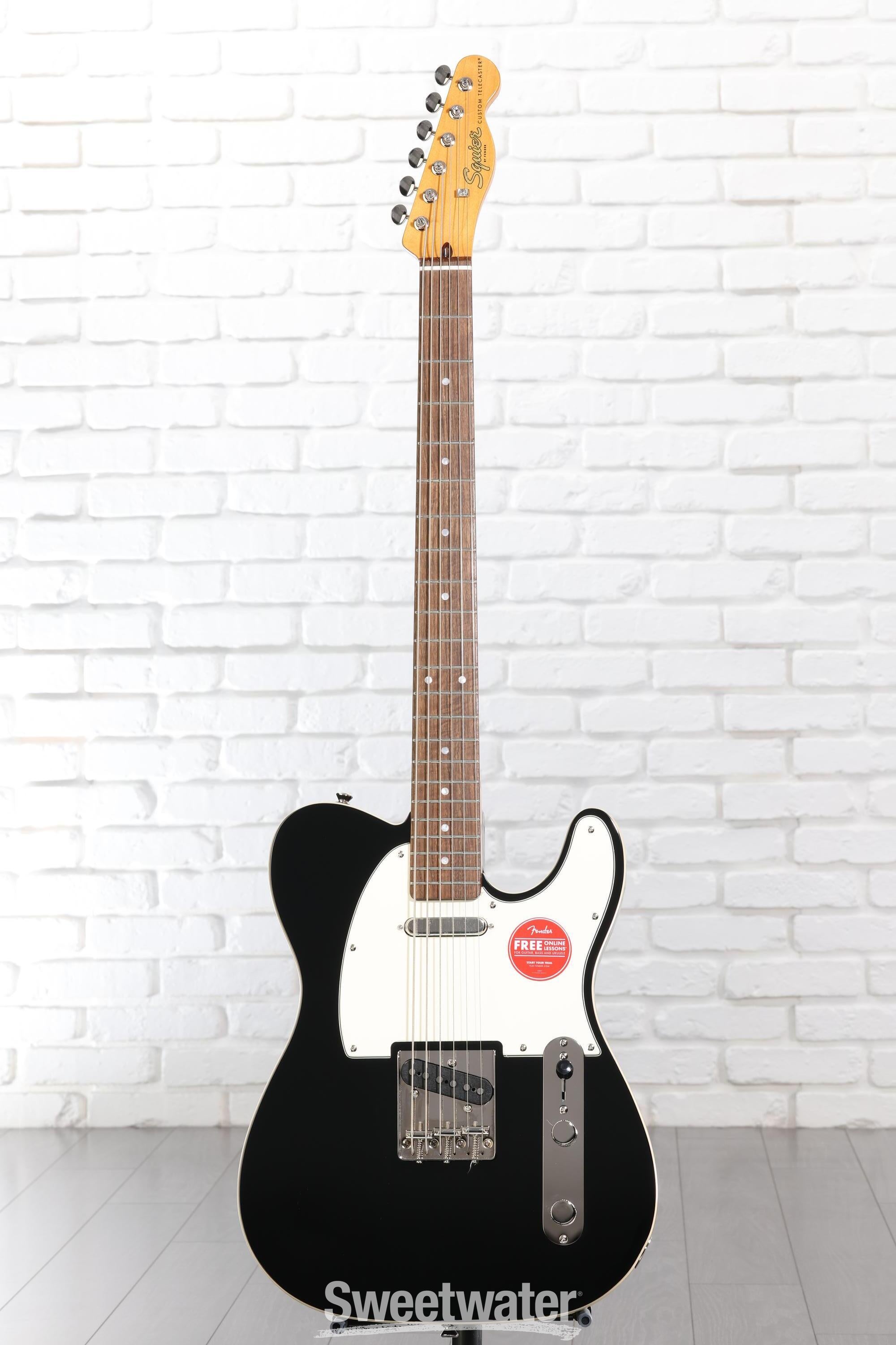 Squier Classic Vibe Baritone Custom Telecaster - Black | Sweetwater