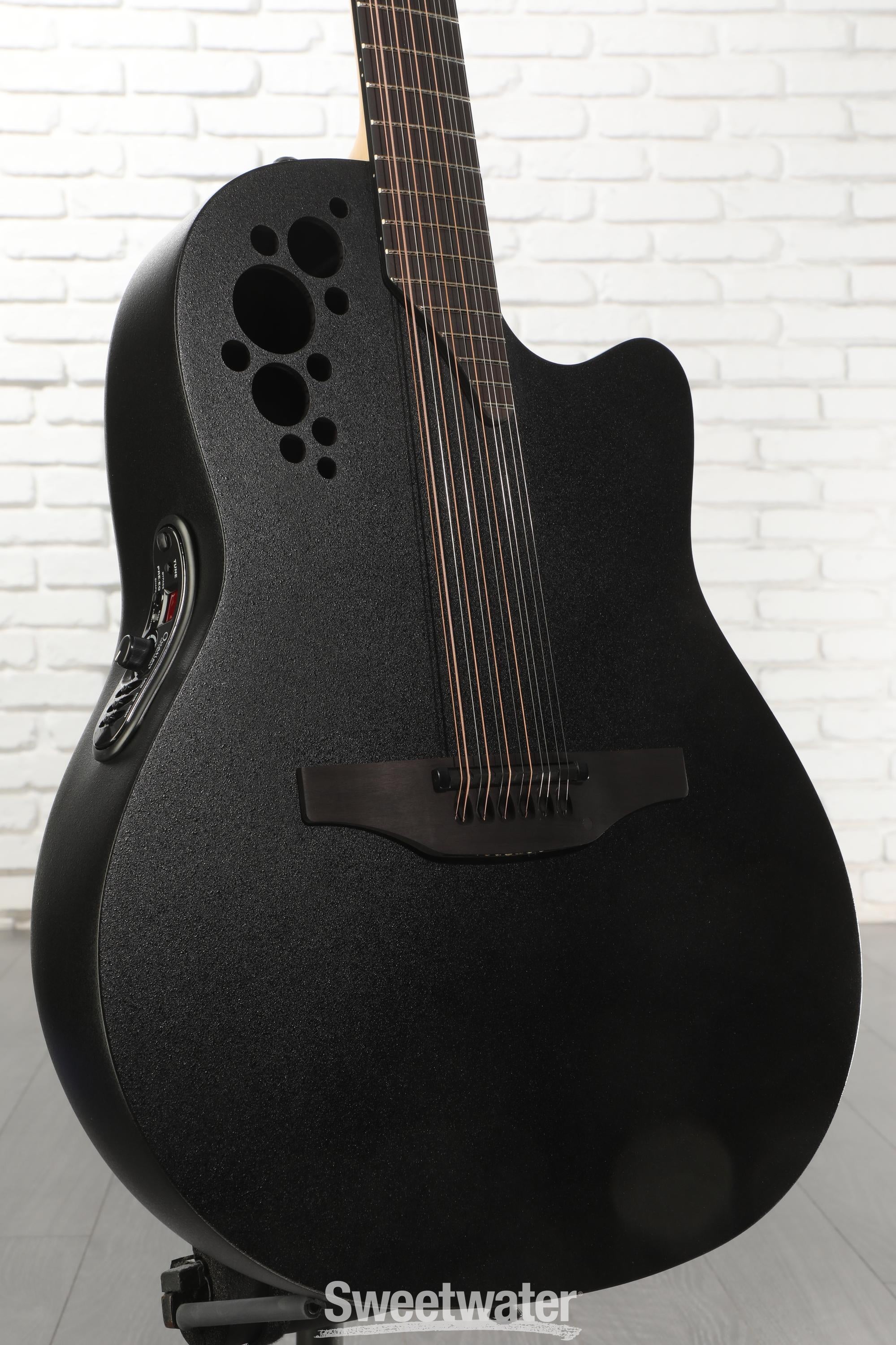 Photo of Ovation Pro Series Elite Tx E 2058-5 12-string Acoustic-electric Guitar - Black