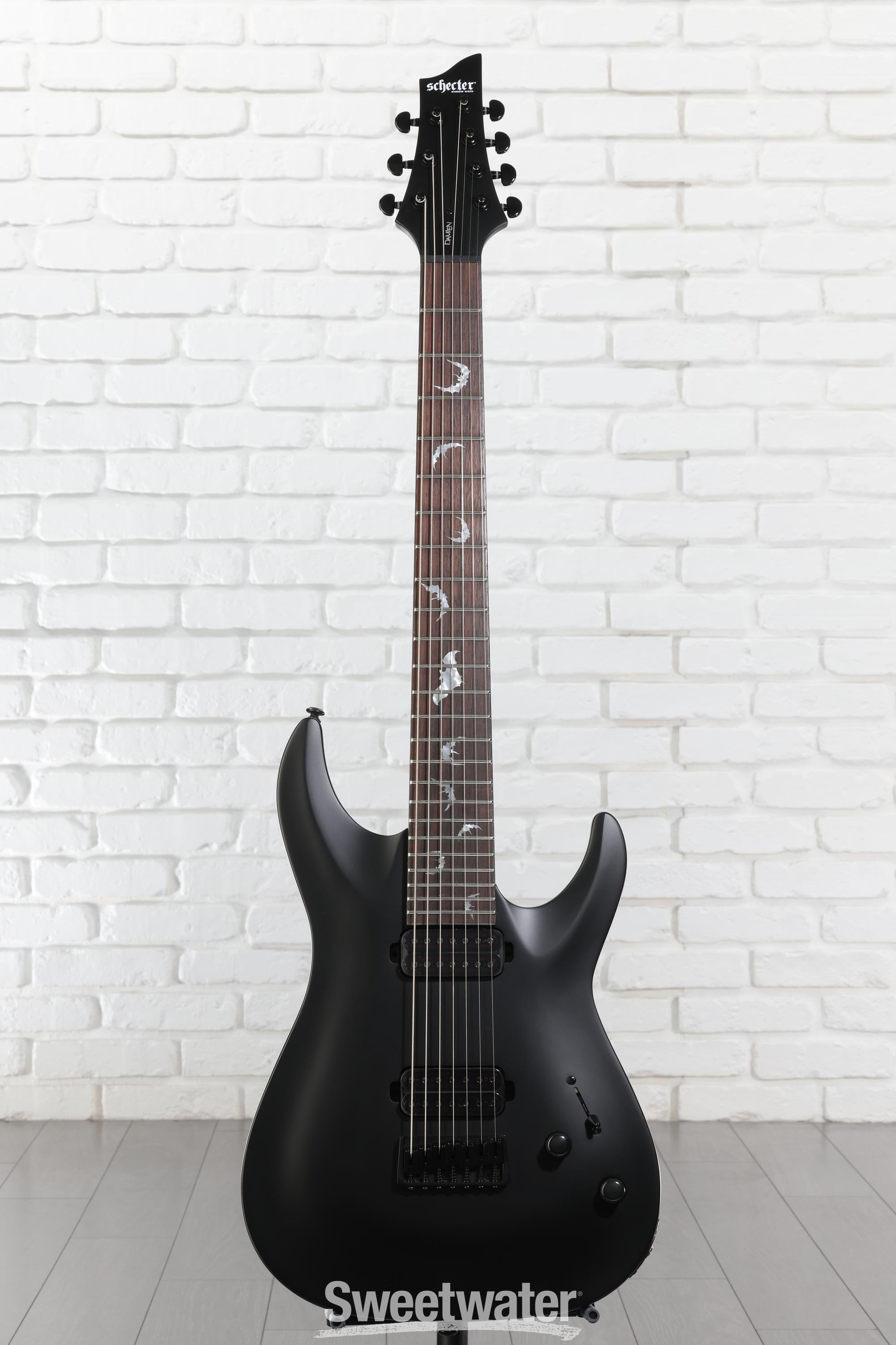 Schecter Damien-7 SBK Electric Guitar - Satin Black Reviews