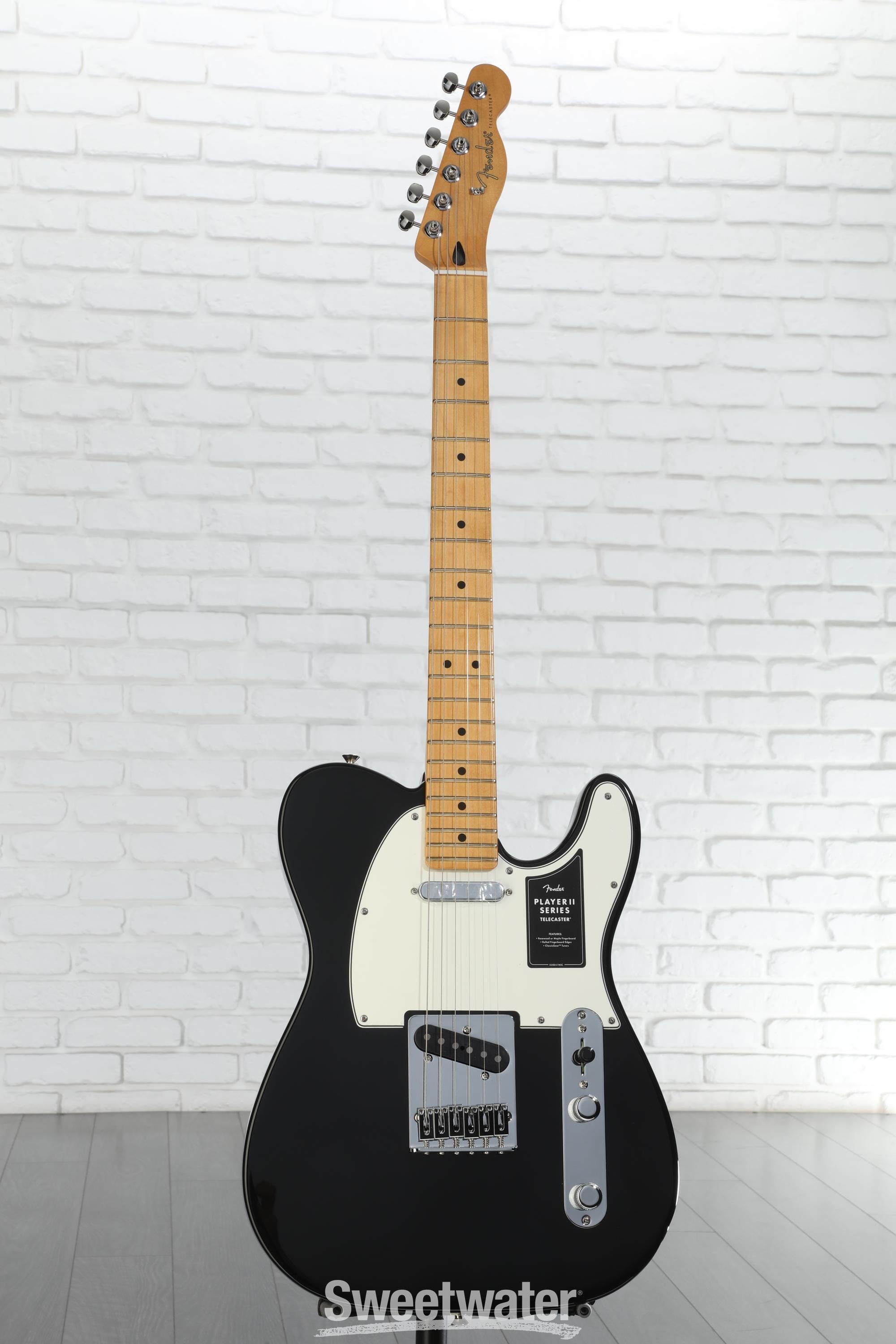 ギター Fender Player II Telecaster Black Maple Fender Player II Telecaster, Black — Rudy's Music Soho