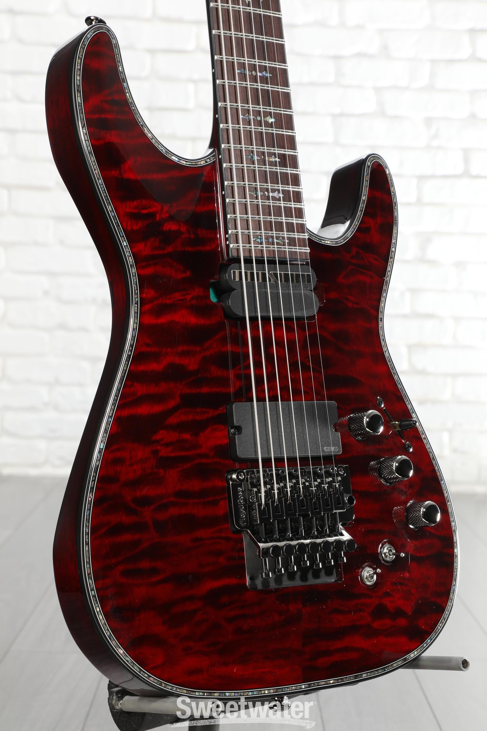 Schecter Hellraiser C-7 FR-S Electric Guitar - Black Cherry