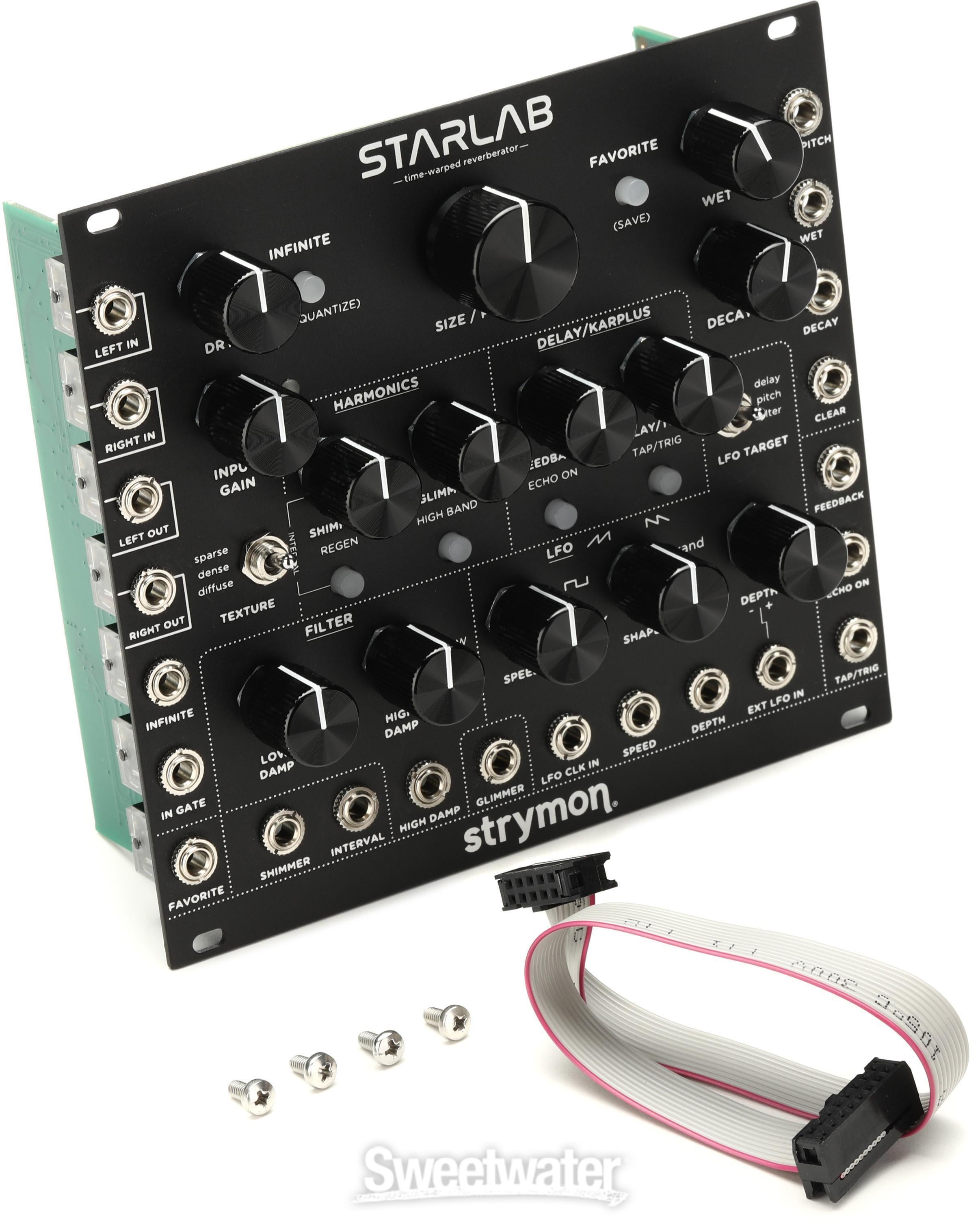 StarLab Eurorack Time-warped Reverberator Module - Black - Sweetwater