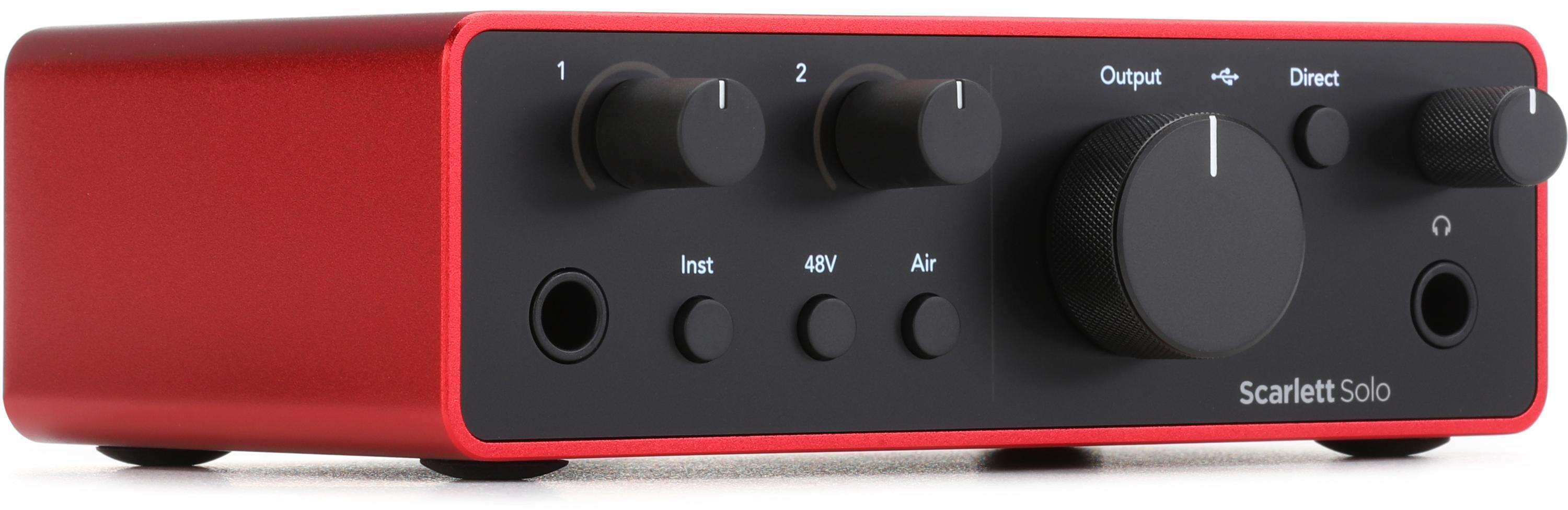 Focusrite Scarlett Solo gen4 (第4世代） 【​限​定​販​売​】 - DTM・DAW