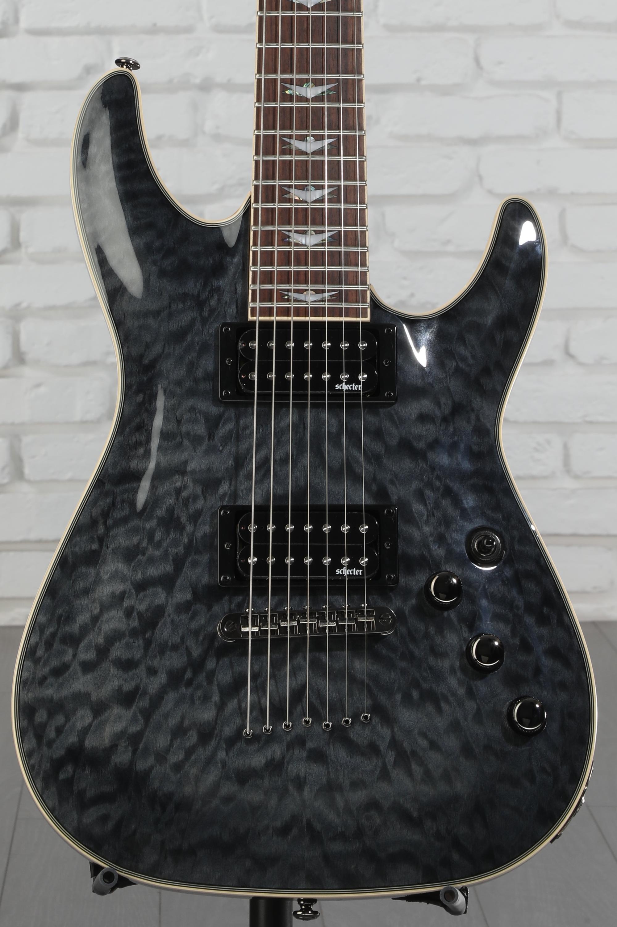 Schecter Omen Extreme-7 Electric Guitar - See Thru Black | Sweetwater