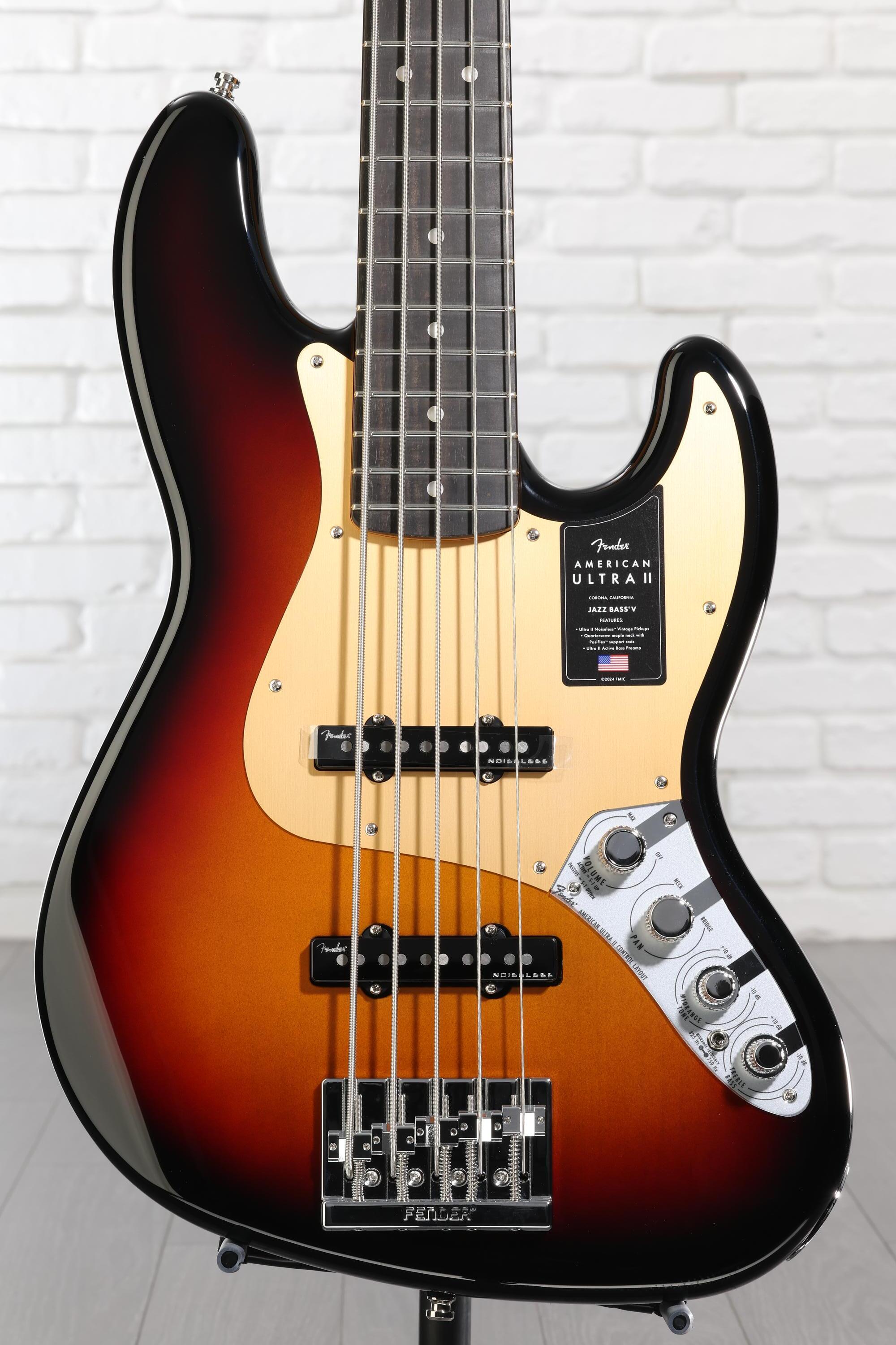 Fender American Ultra II Jazz Bass V - Ultraburst with Ebony