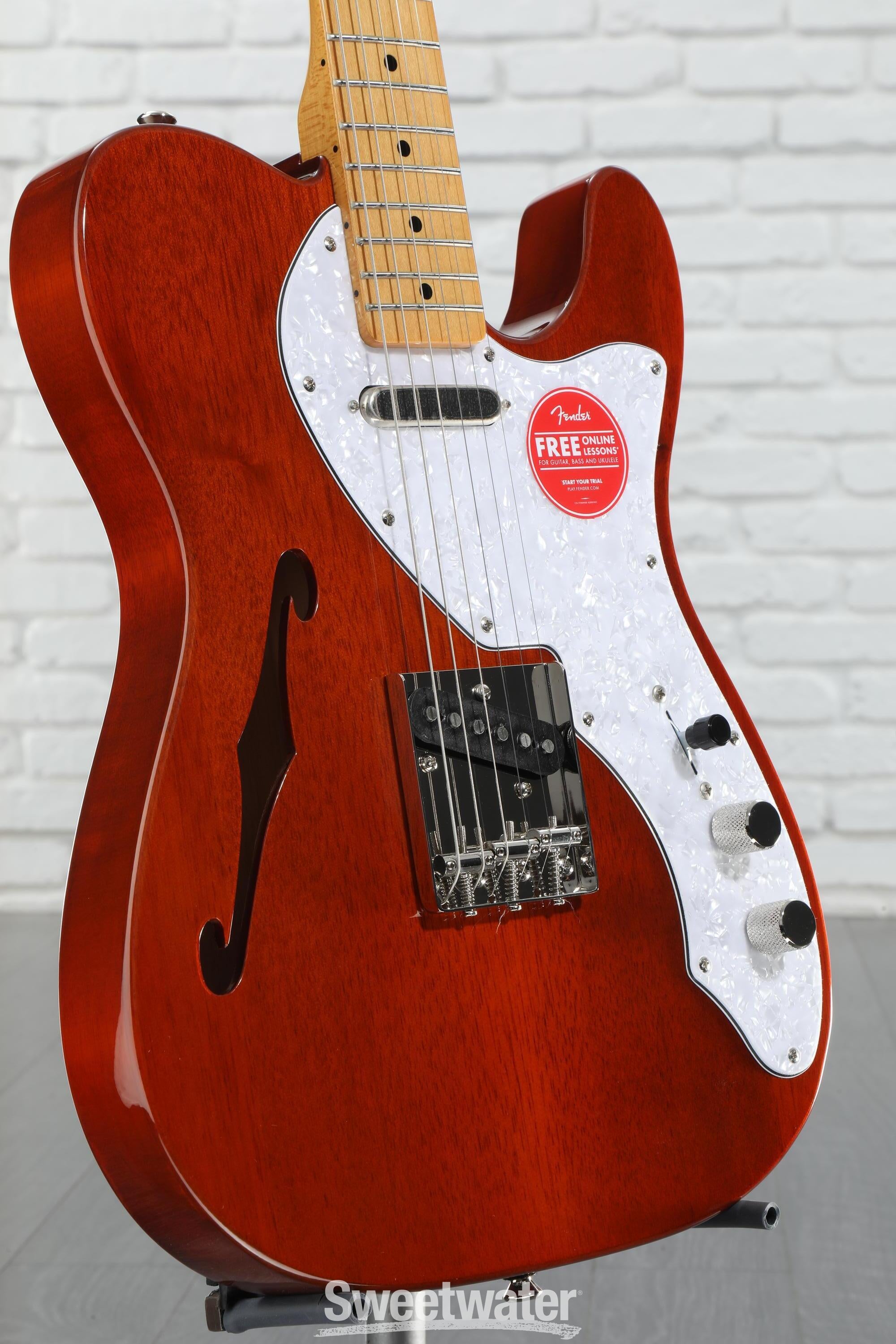≪超目玉★12月≫ '60s Vibe Classic Squier Telecaster Natural - Thinline ギター