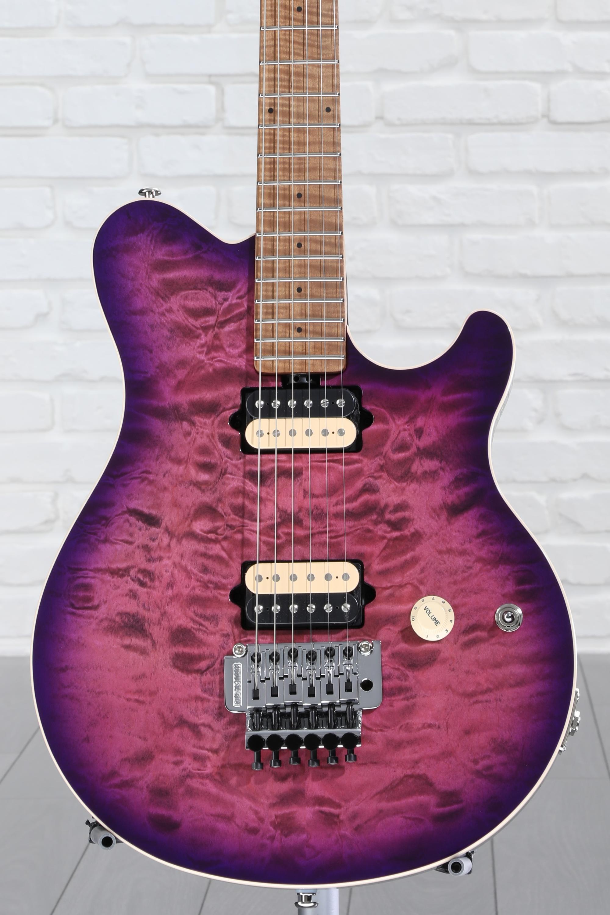 Ernie Ball Music Man Axis Electric Guitar - Olallieberry Quilt | Sweetwater