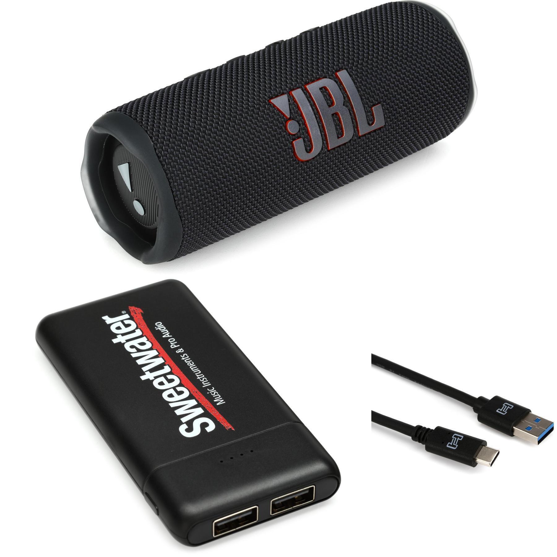 JBL Flip 6 Waterproof Portable Wireless Bluetooth Speaker Bundle with  divvi! Premium Hardshell Case - Black