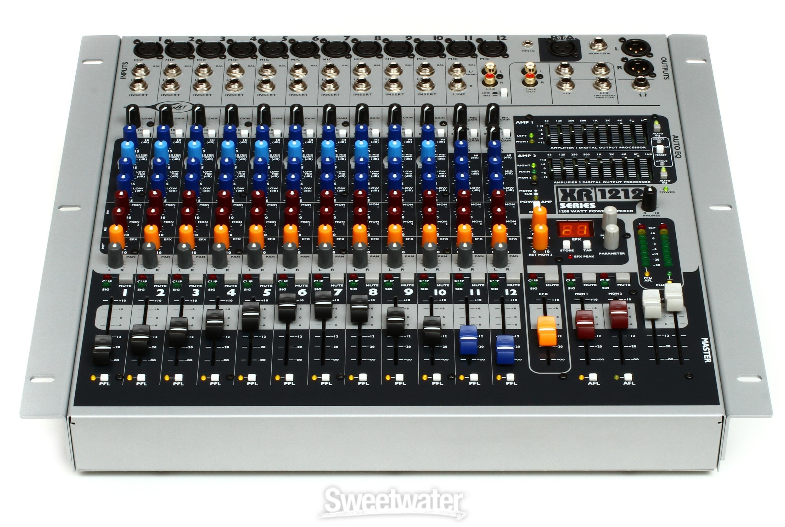 碁盤 Peavey XR 1212 12-channel 600W Powered Mixer | Sweetwater