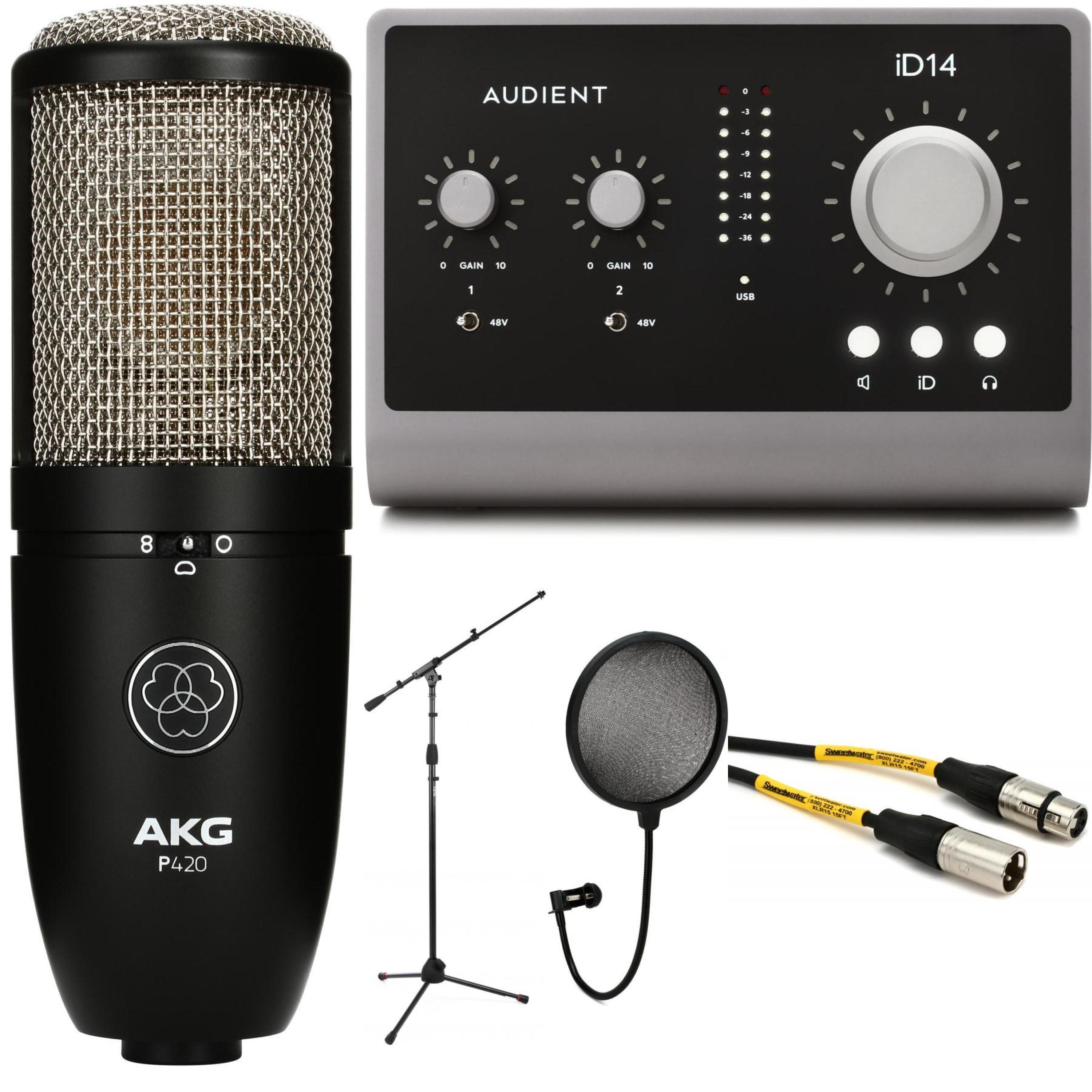 Audient ID14mk2 Audio Interface with AKG Perception 420 | Sweetwater