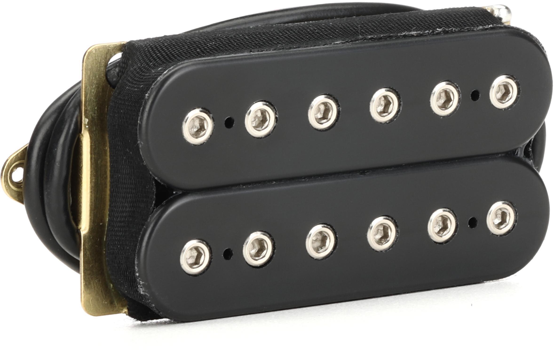 DiMarzio DP151 PAF Pro Humbucker Pickup - Black with Nickel Pole Pieces ...